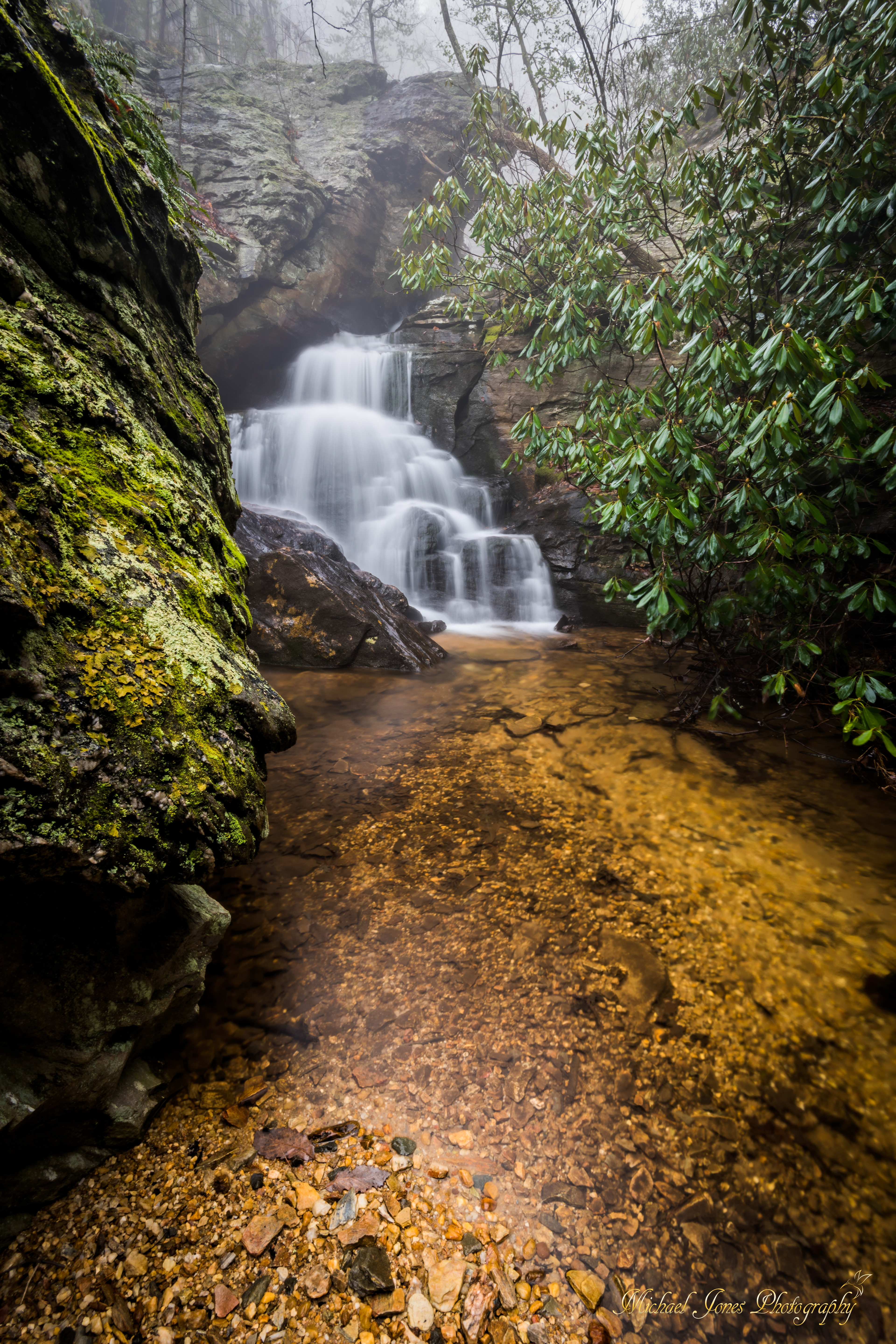 Upper Cascades Falls (lower portion) - Hanging Rock State Park, North Carolina