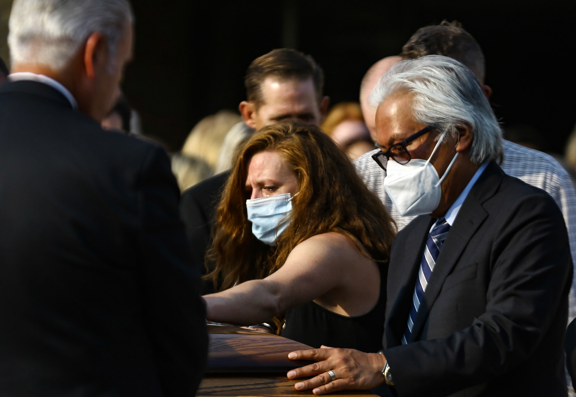 Over 300 people attend the funeral for Father Stephen Rooney at St. Frances Cabrini Catholic Church in Allen Park on Wednesday, Aug. 26, 2020. Rooney was a passenger in a boat that capsized Aug. 16 in the Detroit River. His body was found Aug. 20 in Lake Erie. Archbishop Allen Vigneron presided over the Mass and Father Marc Gawronski was the homilist.