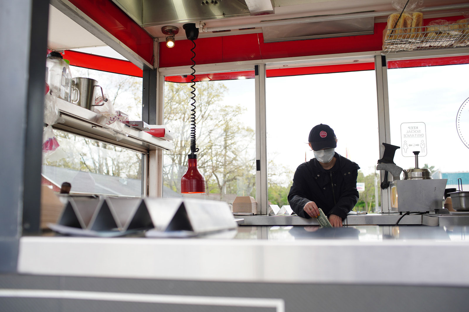 A flock of vehicles make their way around Allegan County Fairgrounds throughout the day for ‘Fair Food Mania’ in Allegan, Michigan on Saturday, May 15, 2021. Visitors get a chance to get some delicious fair food from several different concessions while remaining in their vehicles. (Rodney Coleman-Robinson | MLive.com)