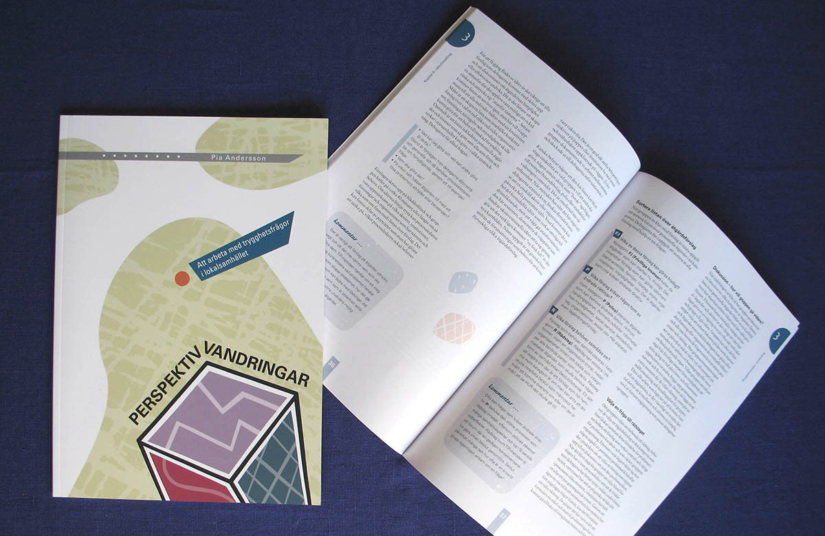 "Perspektiv vandringar", Pia Andersson, illustration och grafisk form, Göteborgs Universitet