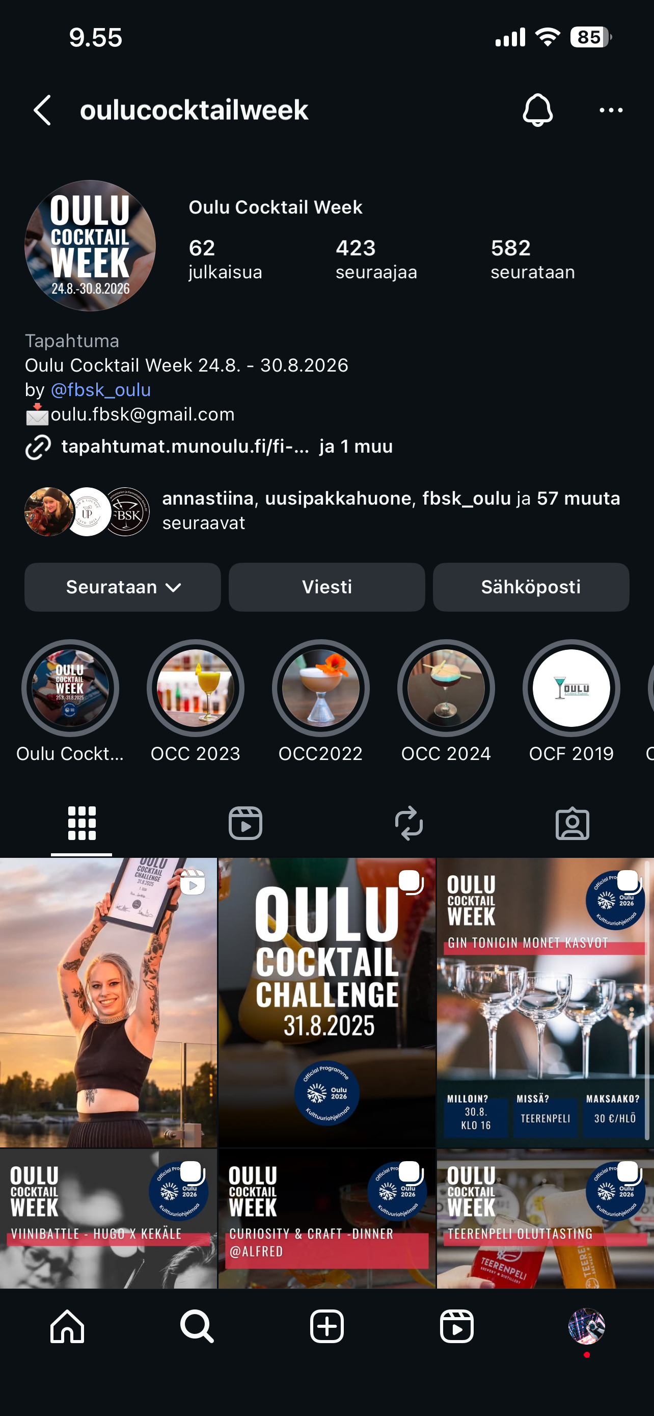 Oulu Cocktail Festival - Sisällöntuotannot
