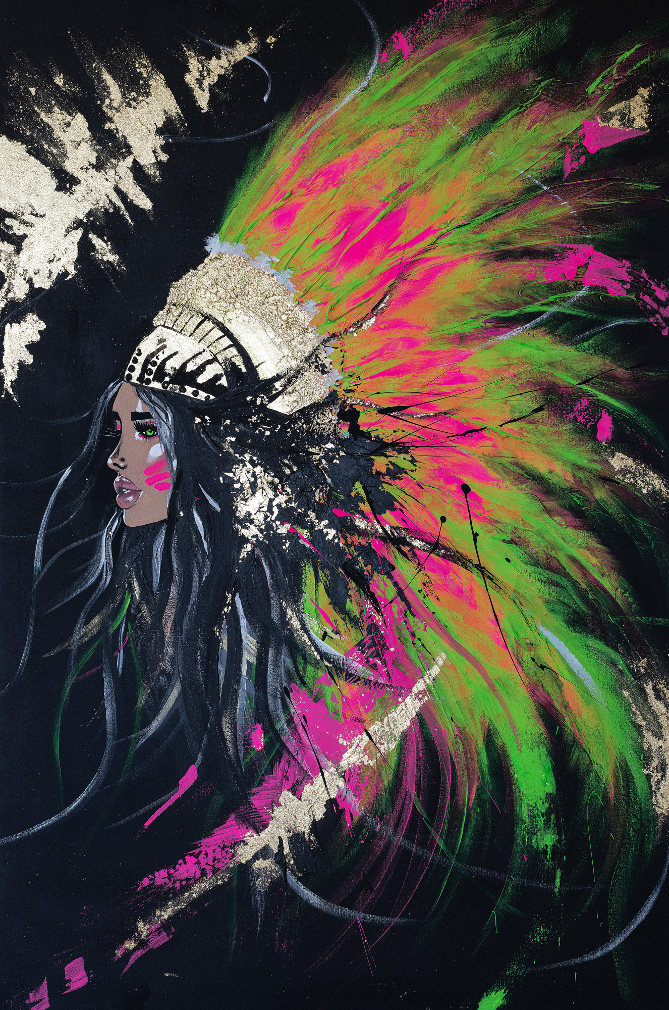 Wall Mural Emergence of Spirit (Model ID: JP5-0260WM-PT)