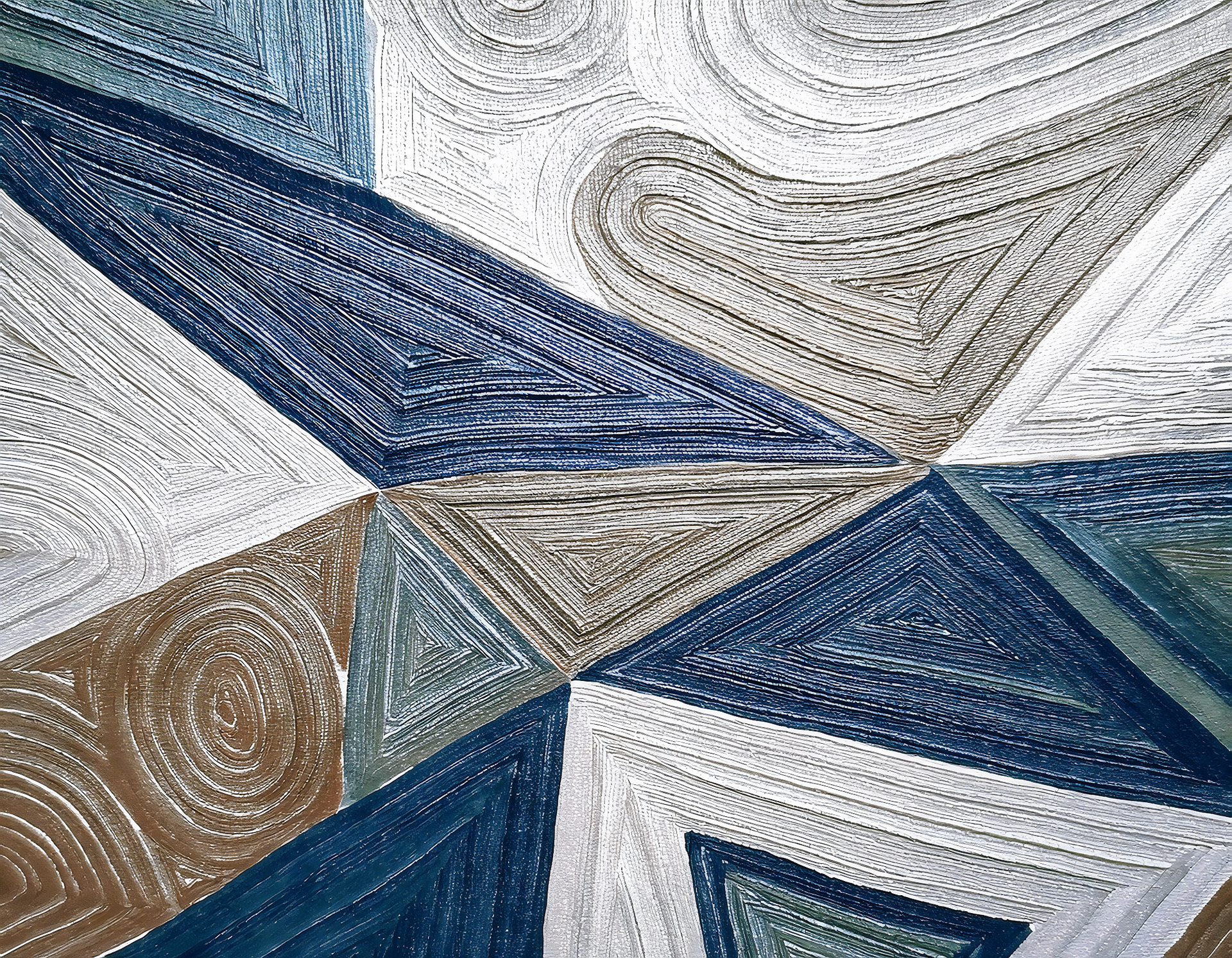 Mural Wallpaper Geometric Harmony