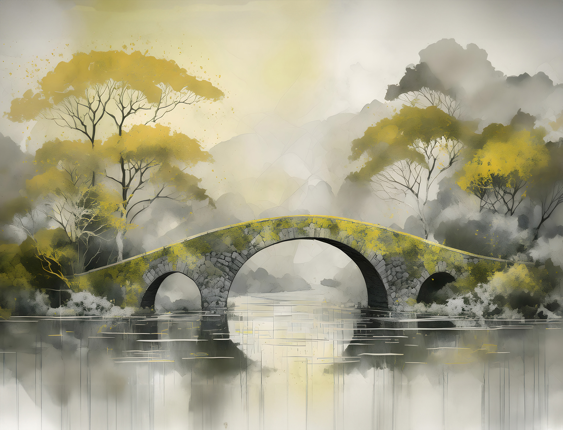 Mural Wallpaper Autumn Serenity