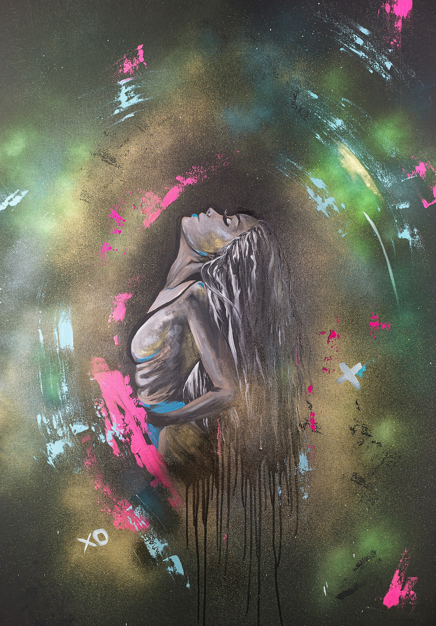 Wall Mural Self-Embrace (Model ID: JP5-0654WM-PT)