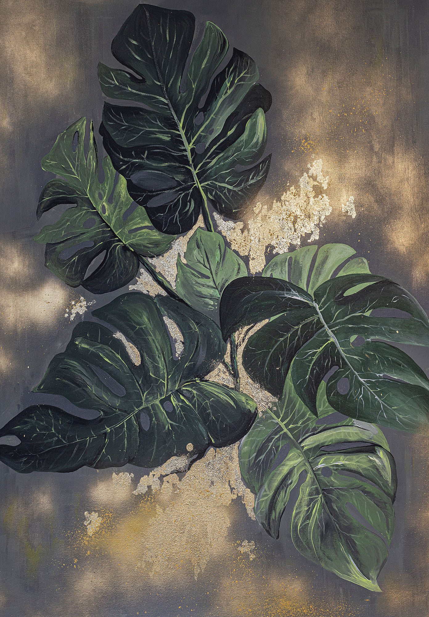 Wall Mural Leafy Mistery (Model ID: JP5-0202WM-PT)