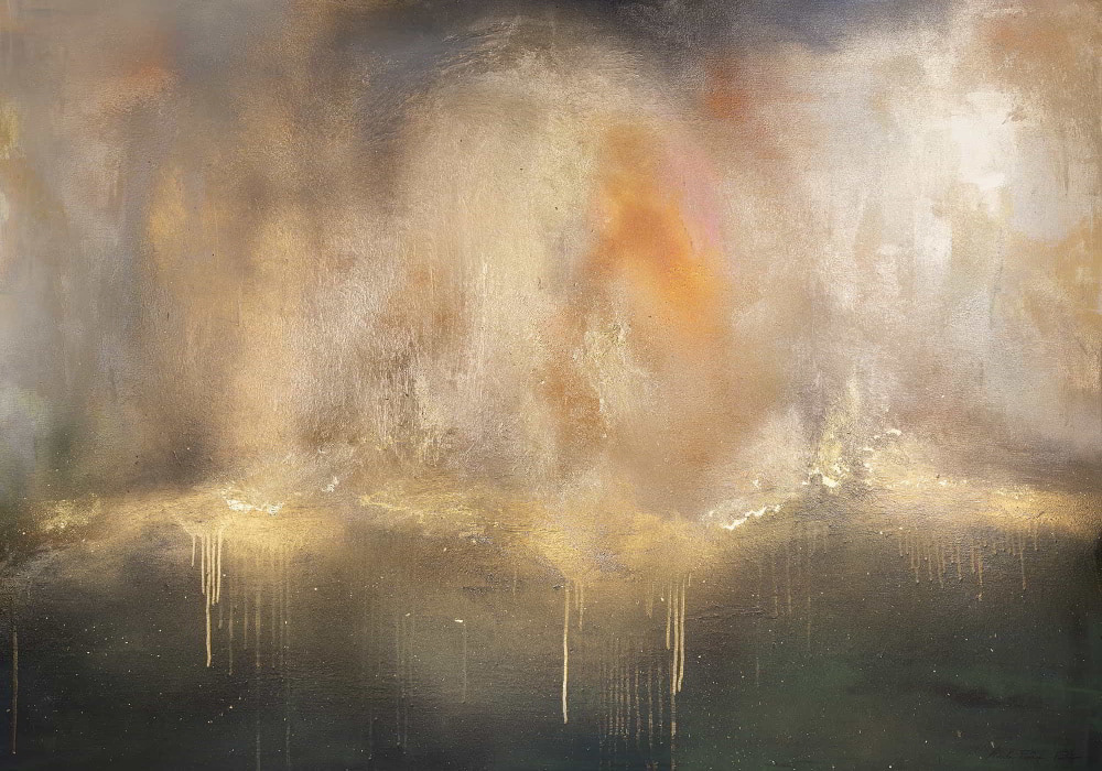Wall Mural Glimpse of Gold (Model ID: JP5-0041WM-LS)