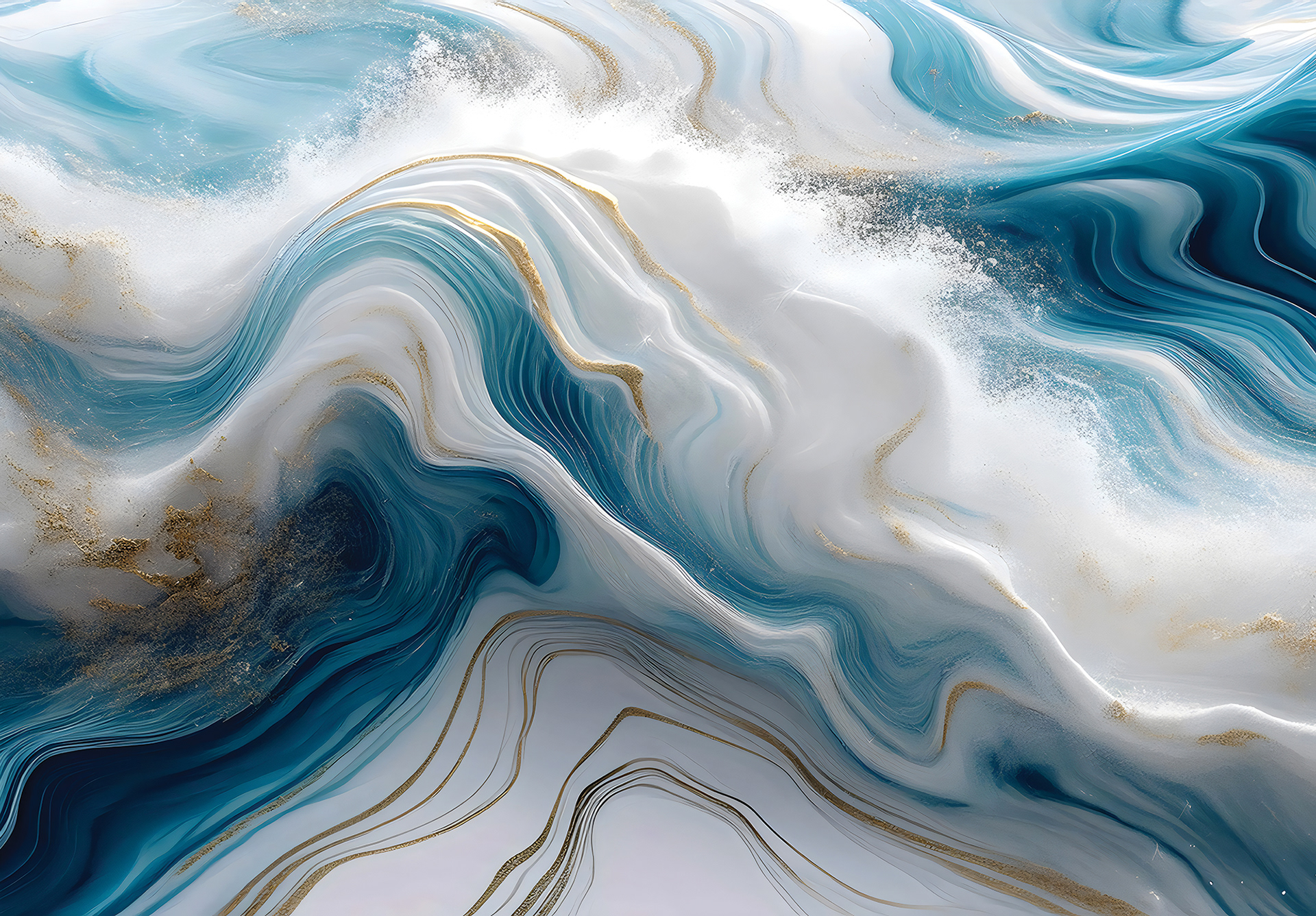 Mural Wallpaper Abstract Ocean