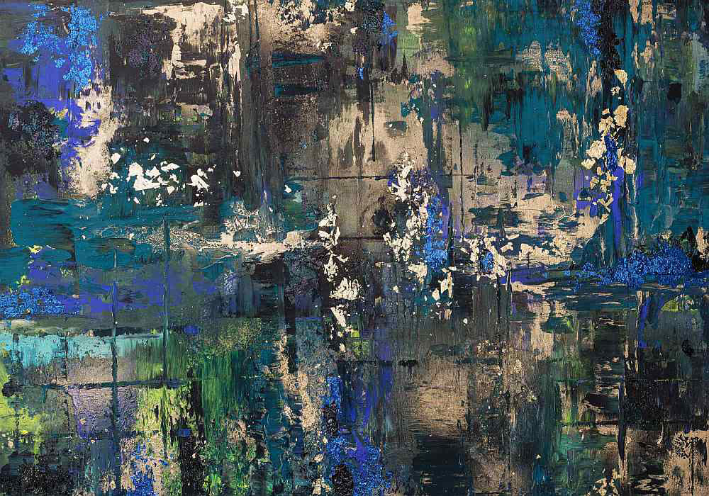 Wall Mural Green Explosion (Model ID: JP5-00208WM-LS)