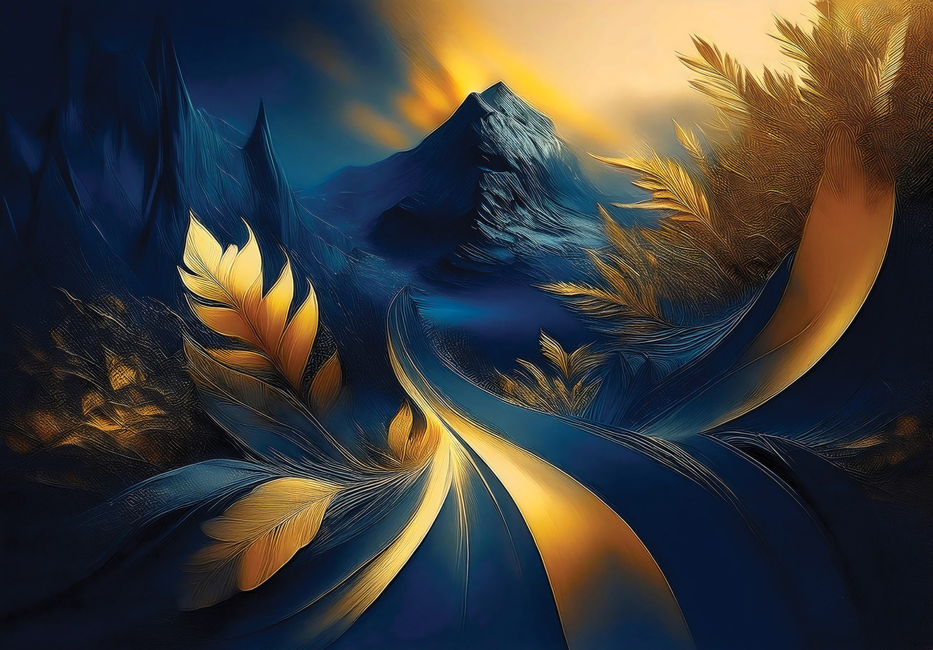 Mural Wallpaper Mountain of Dreams