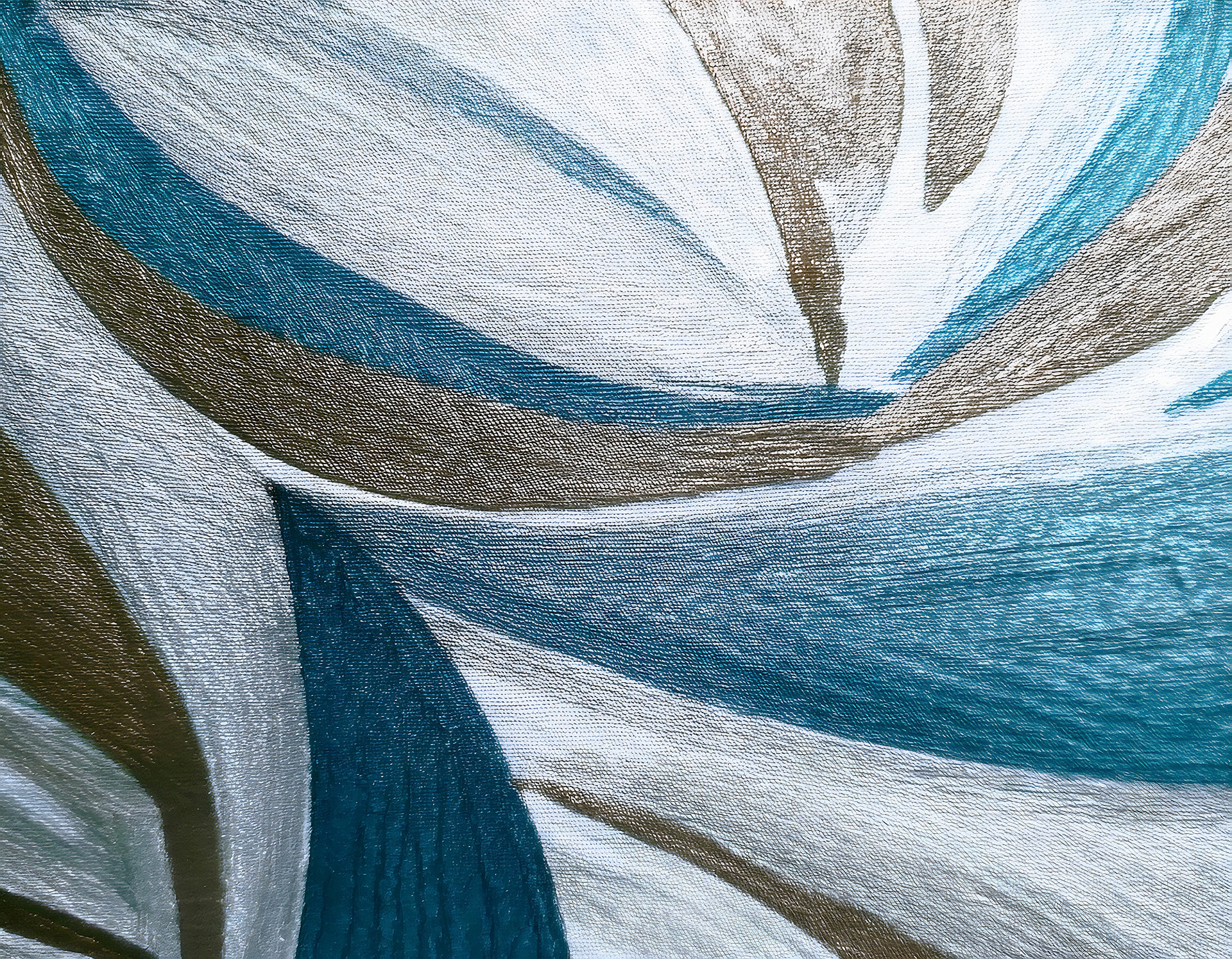 Mural Wallpaper Teal Tide