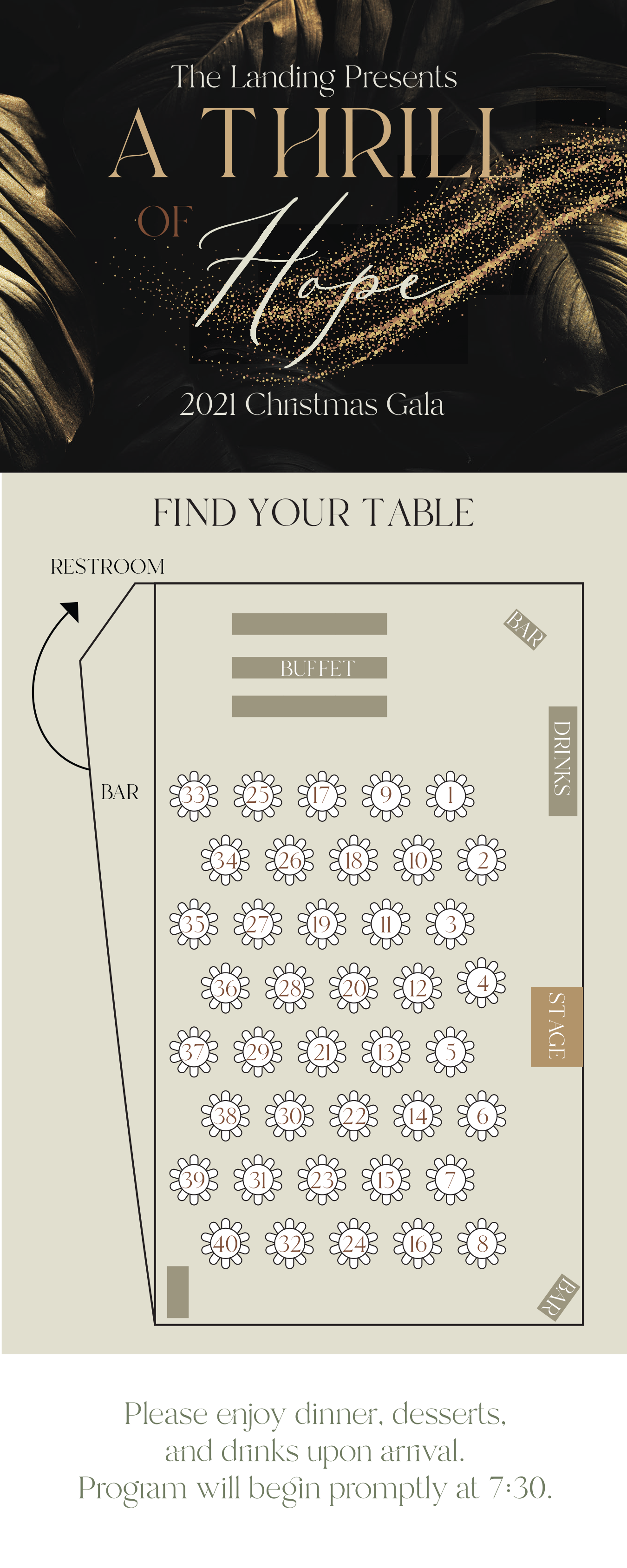 Event Welcome Card