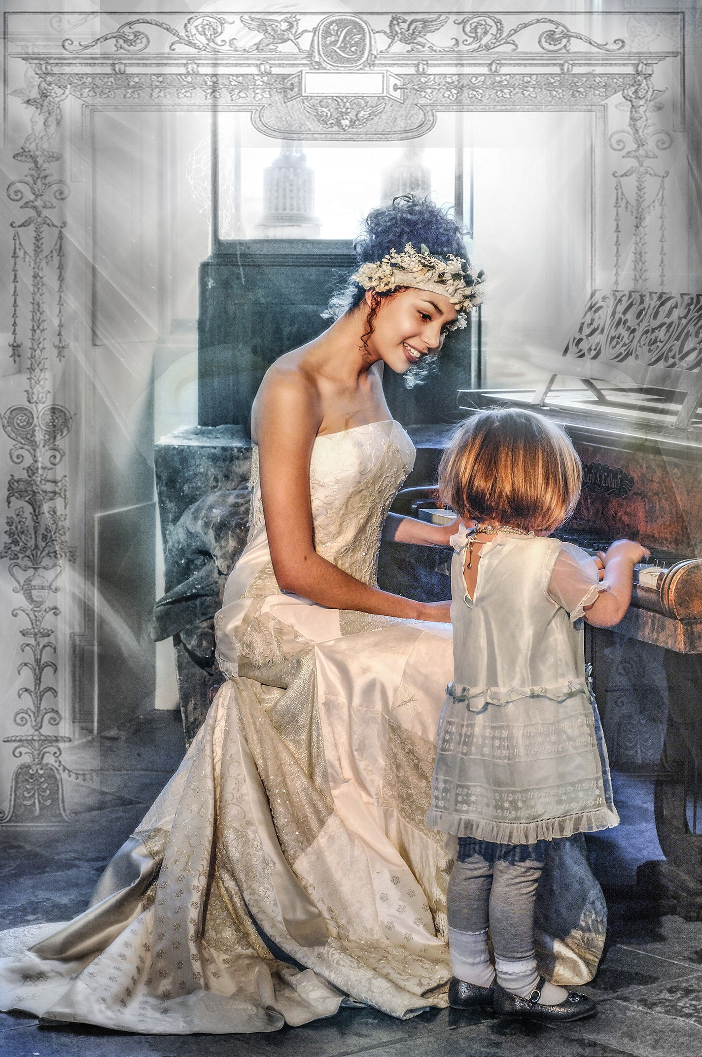 Birmingham photographer shooting high-end bridal couture with fashion-forward styling