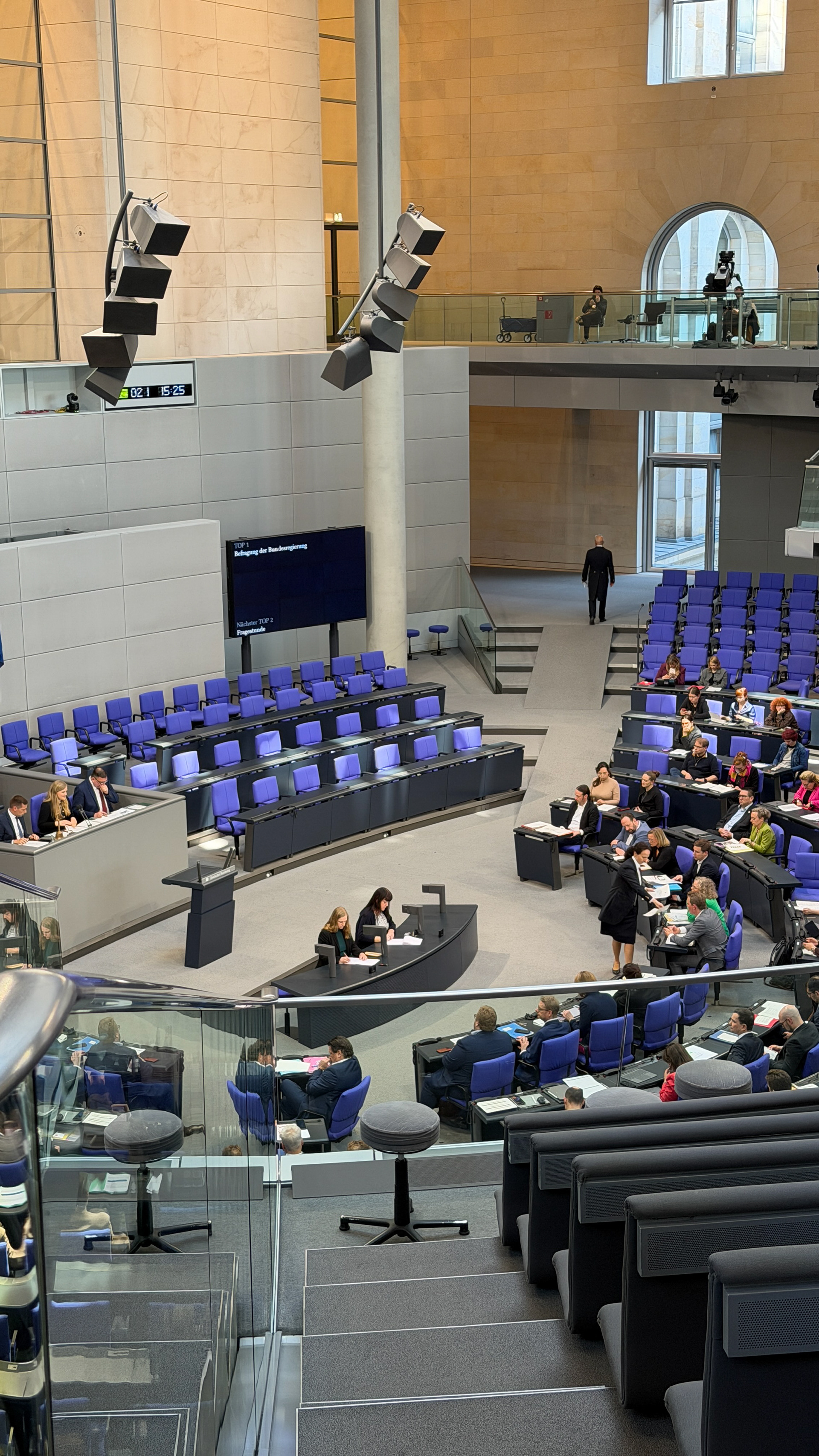 Foto aus dem Plenum des Deutschen Bundestages.