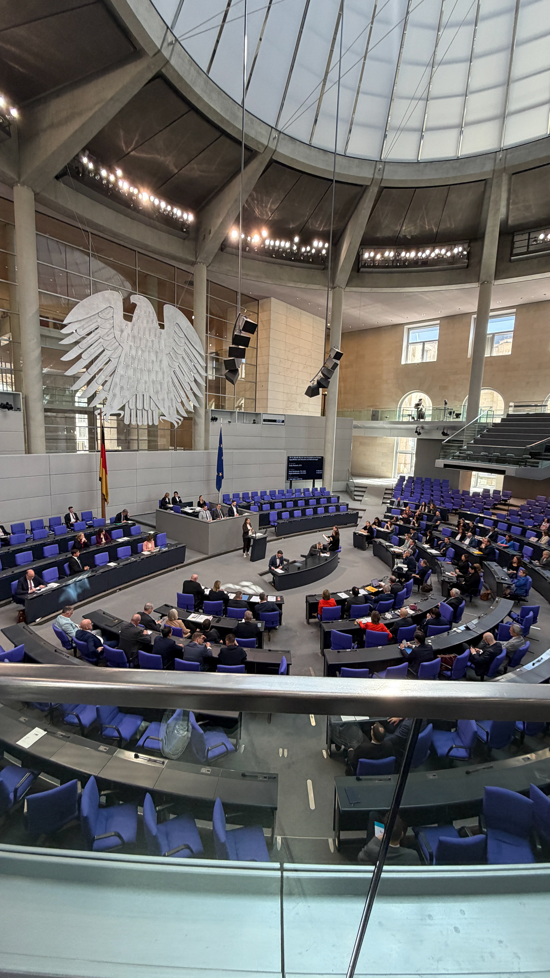 Foto aus dem Plenum des Deutschen Bundestages.