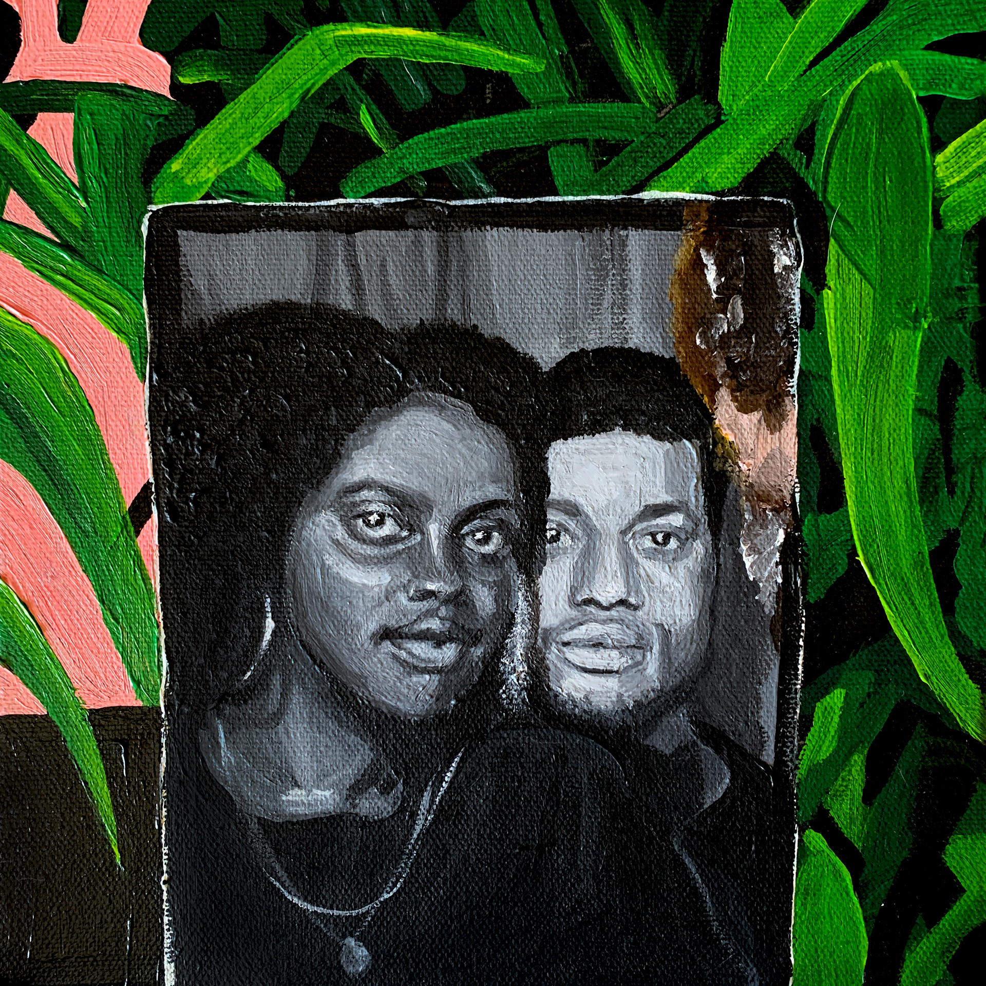 Private Commission. 8"x8". Acrylic on stretched canvas. February 2020.