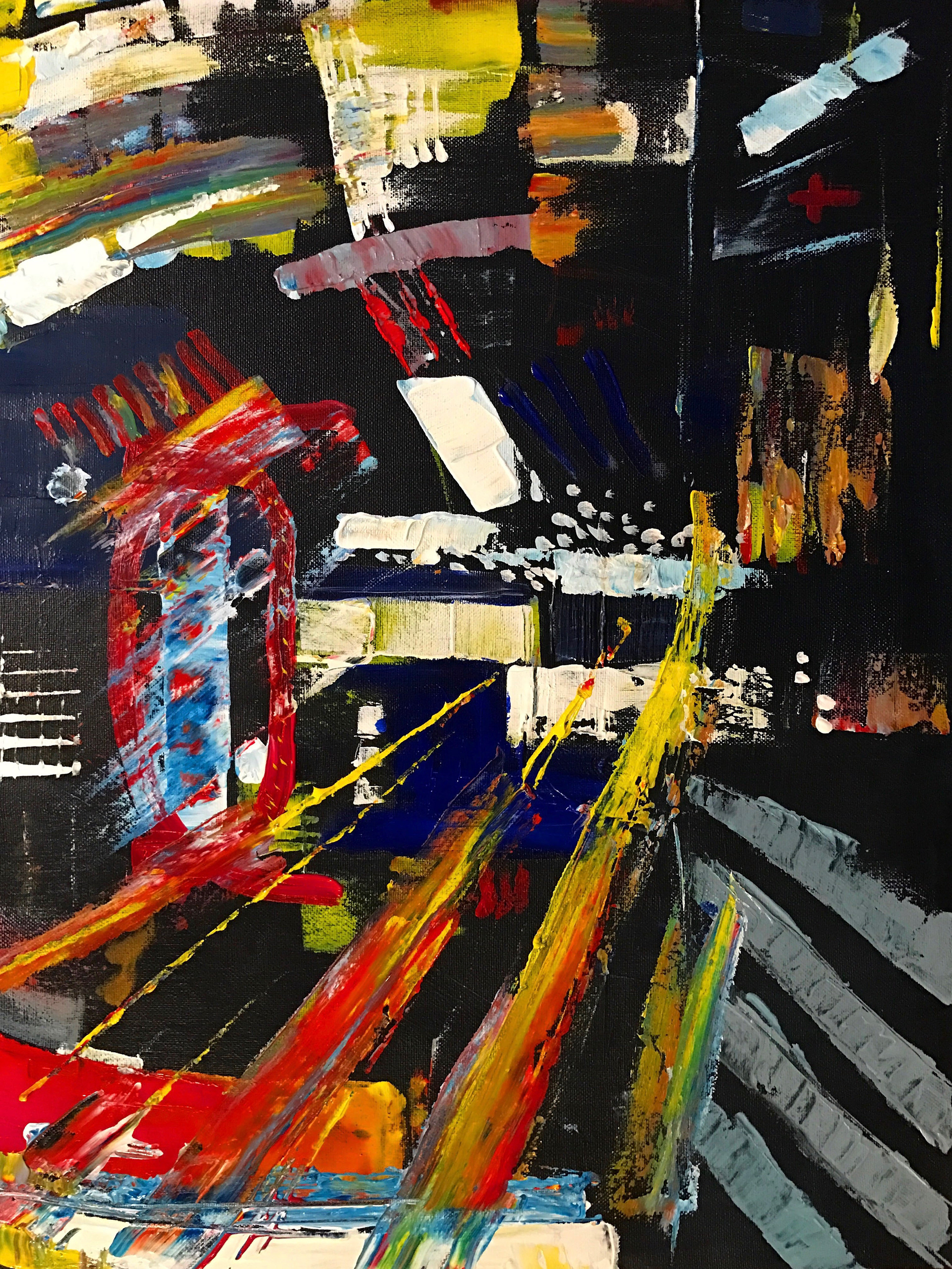 "Urban Light Study 1" (2016)  Acrylic on Stretched Canvas 18in X 24in Available for Purchase @VerbatimB"Urban Light Study 1" (2016)  Acrylic on Stretched Canvas 18in X 24in Available for Purchase @VerbatimBooks