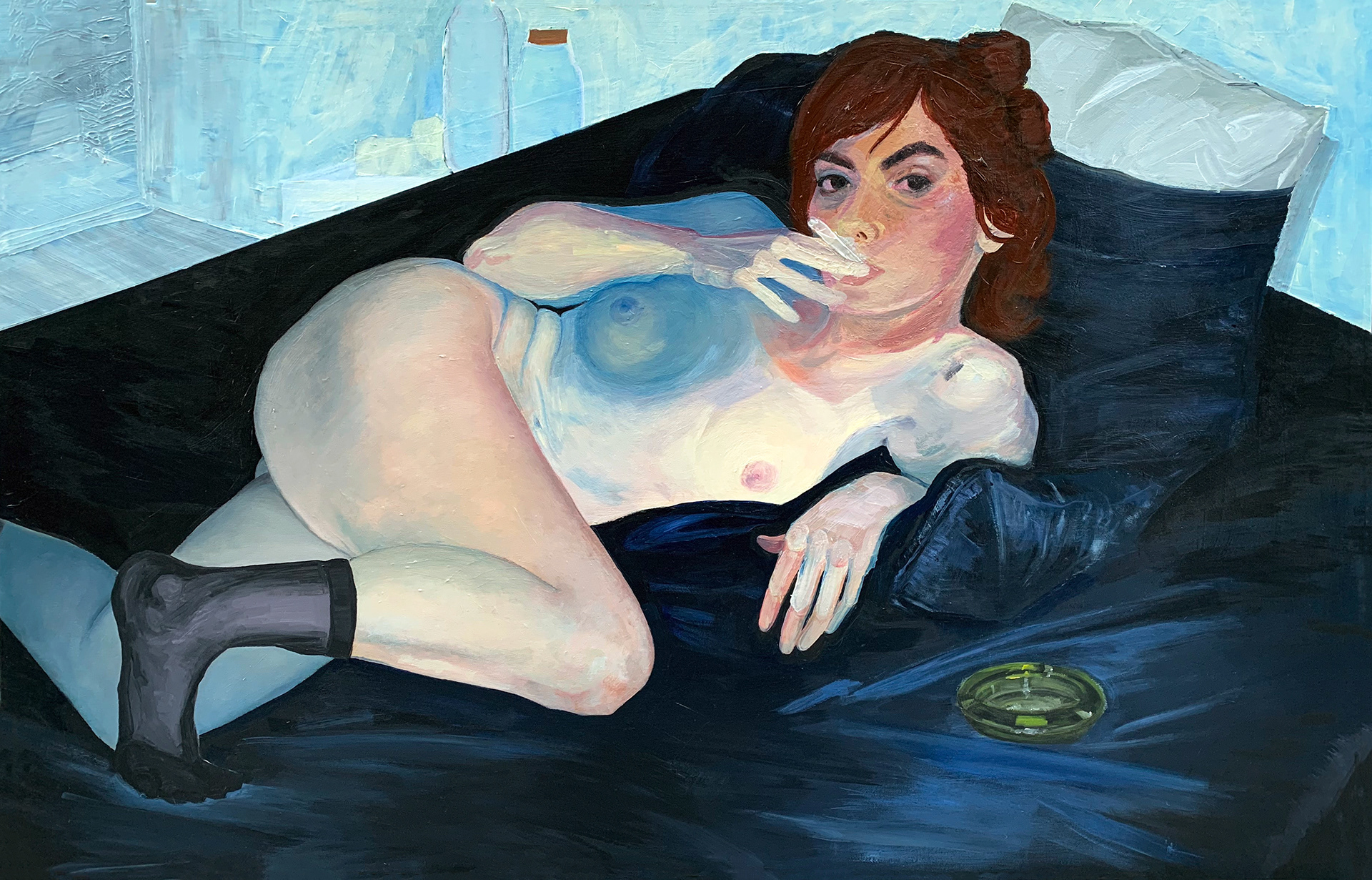 "Untitled (IHAODIWMMFH)", Acrylic on Canvas, 30in x 47in