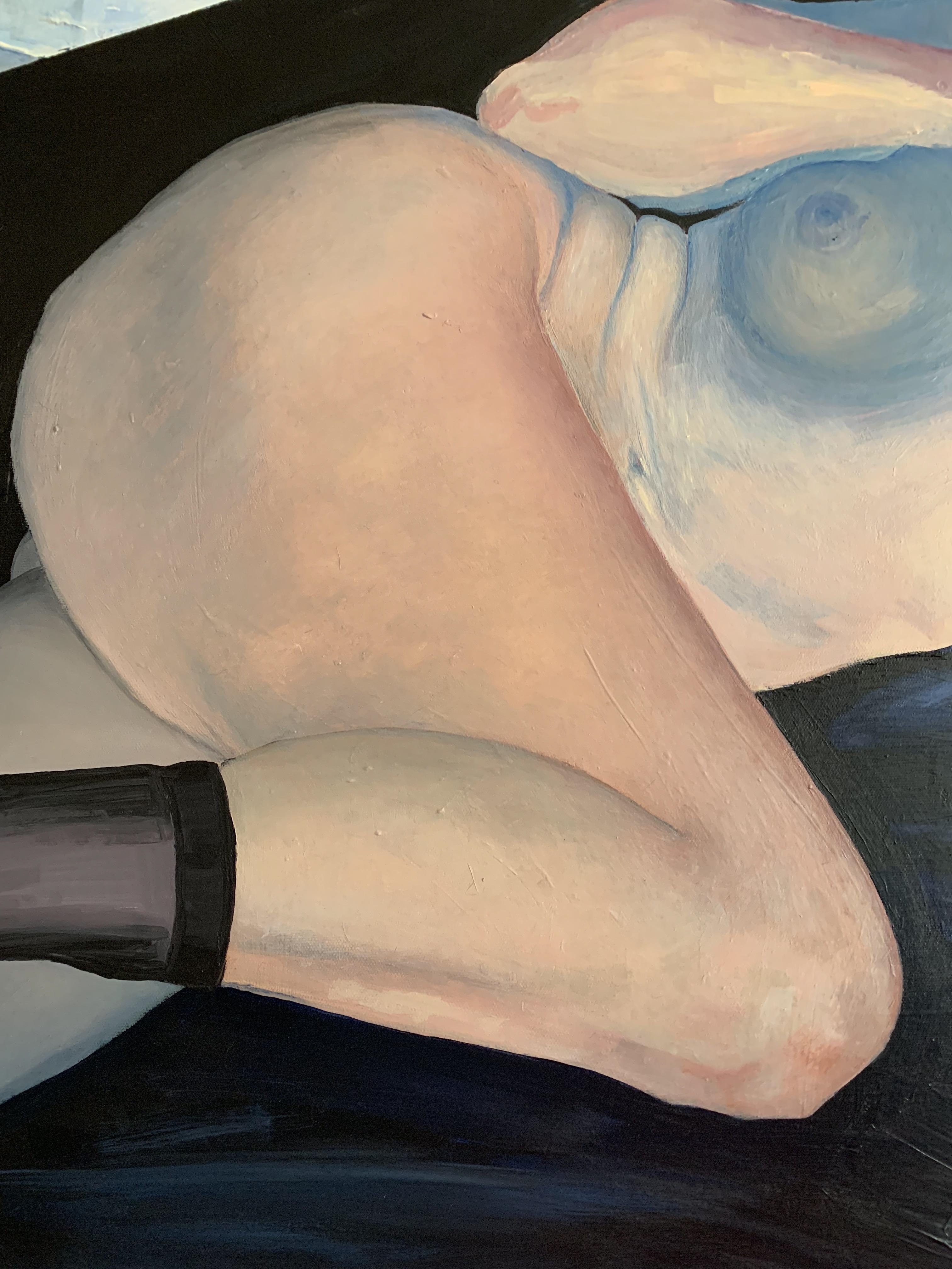 Detail, "Untitled (IHAODIWMMFH), Acrylic on Canvas, 30in x 47in