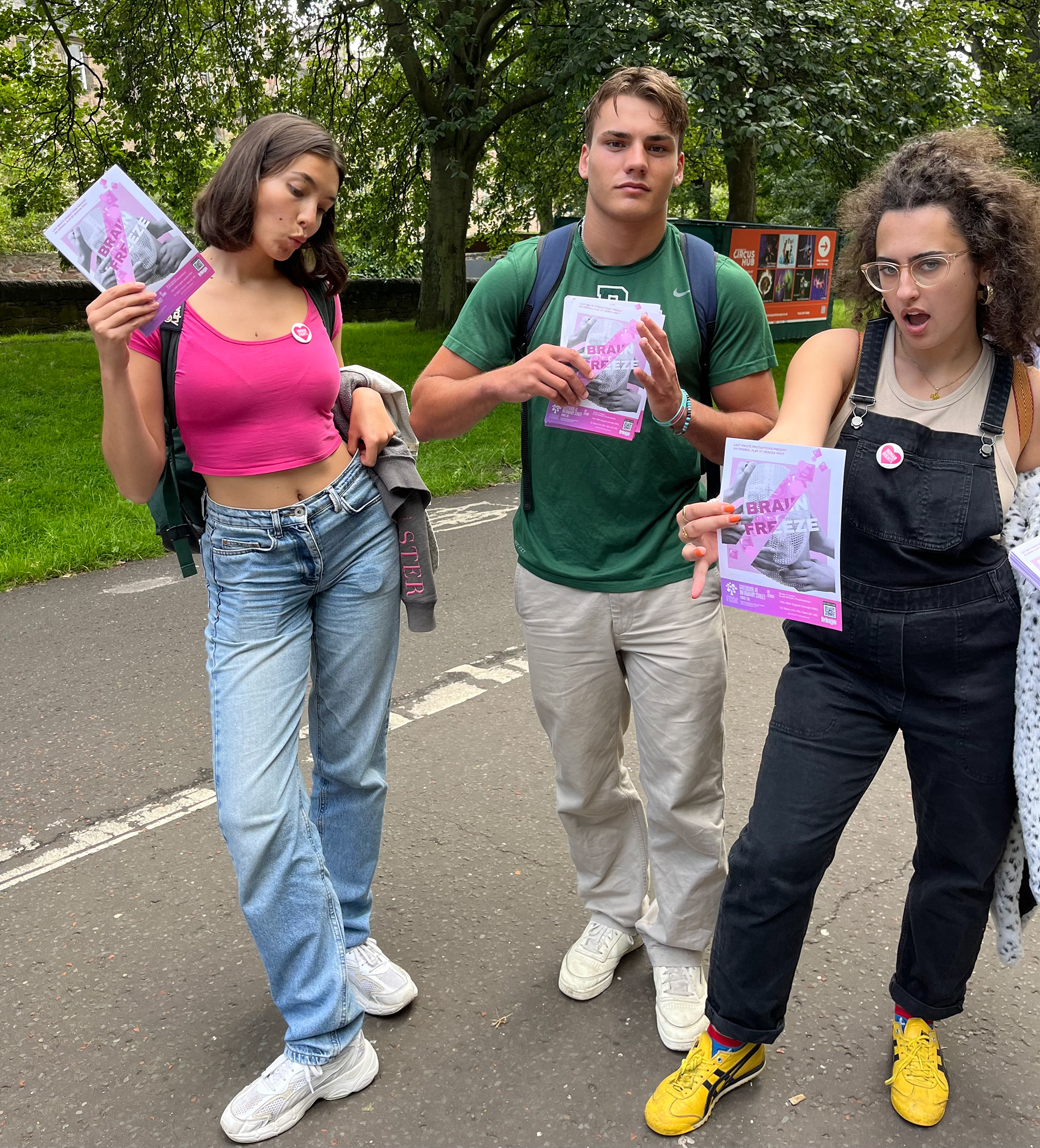 Flyering in Edinburgh