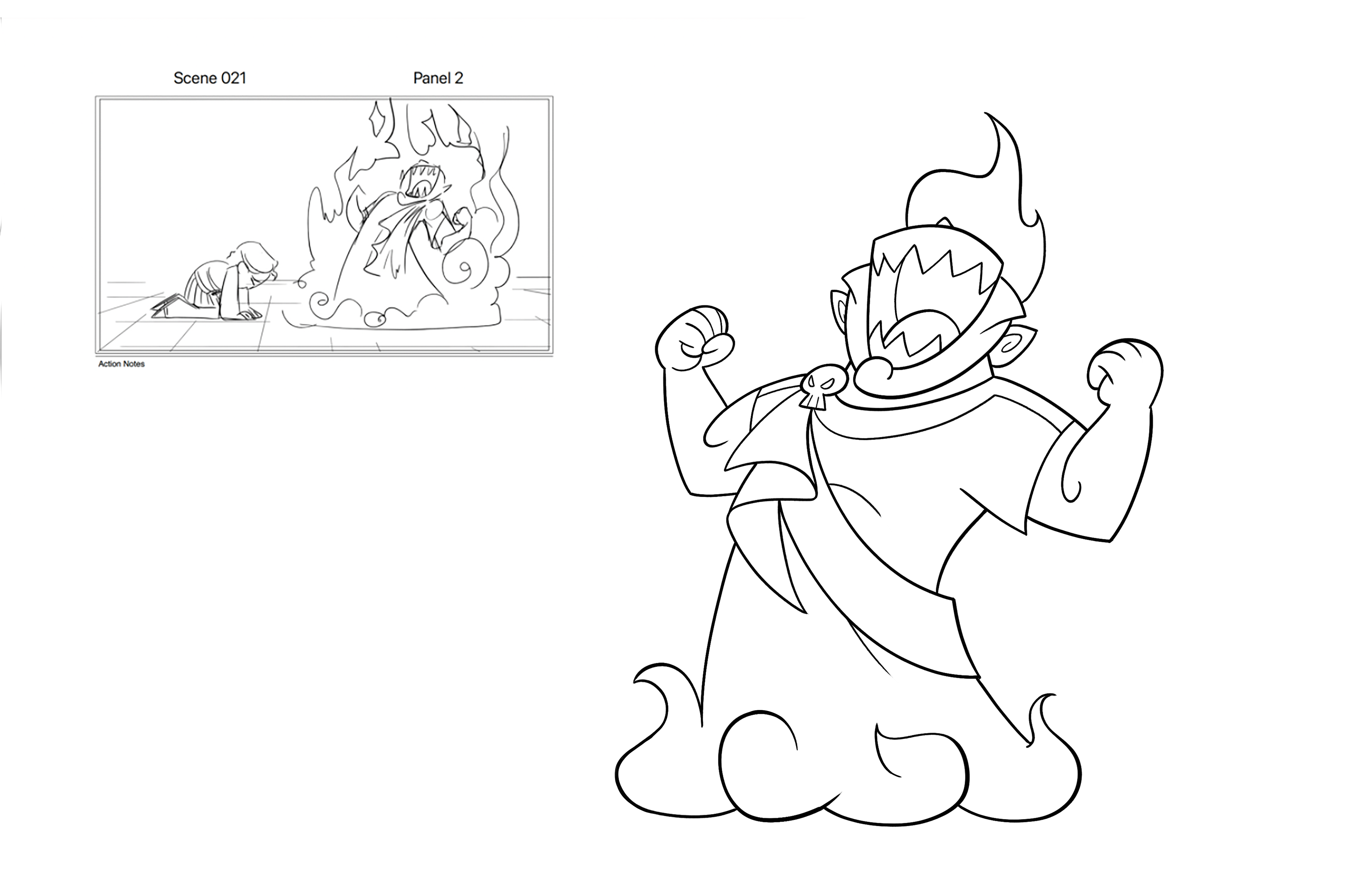 Clean up. Sketch by Phillip Light