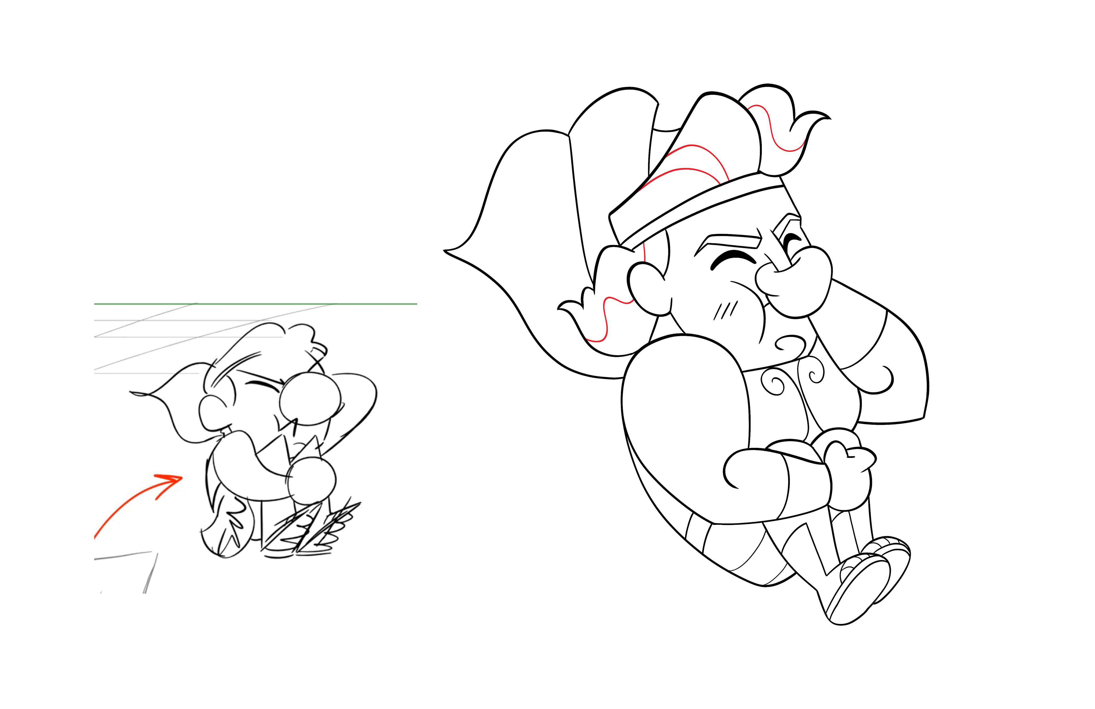 Clean up. Sketch by Phillip Light