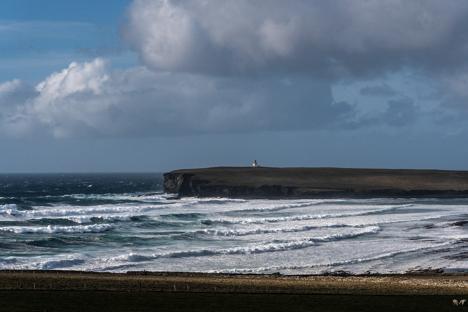 Windy but sunny Brough of Birsay