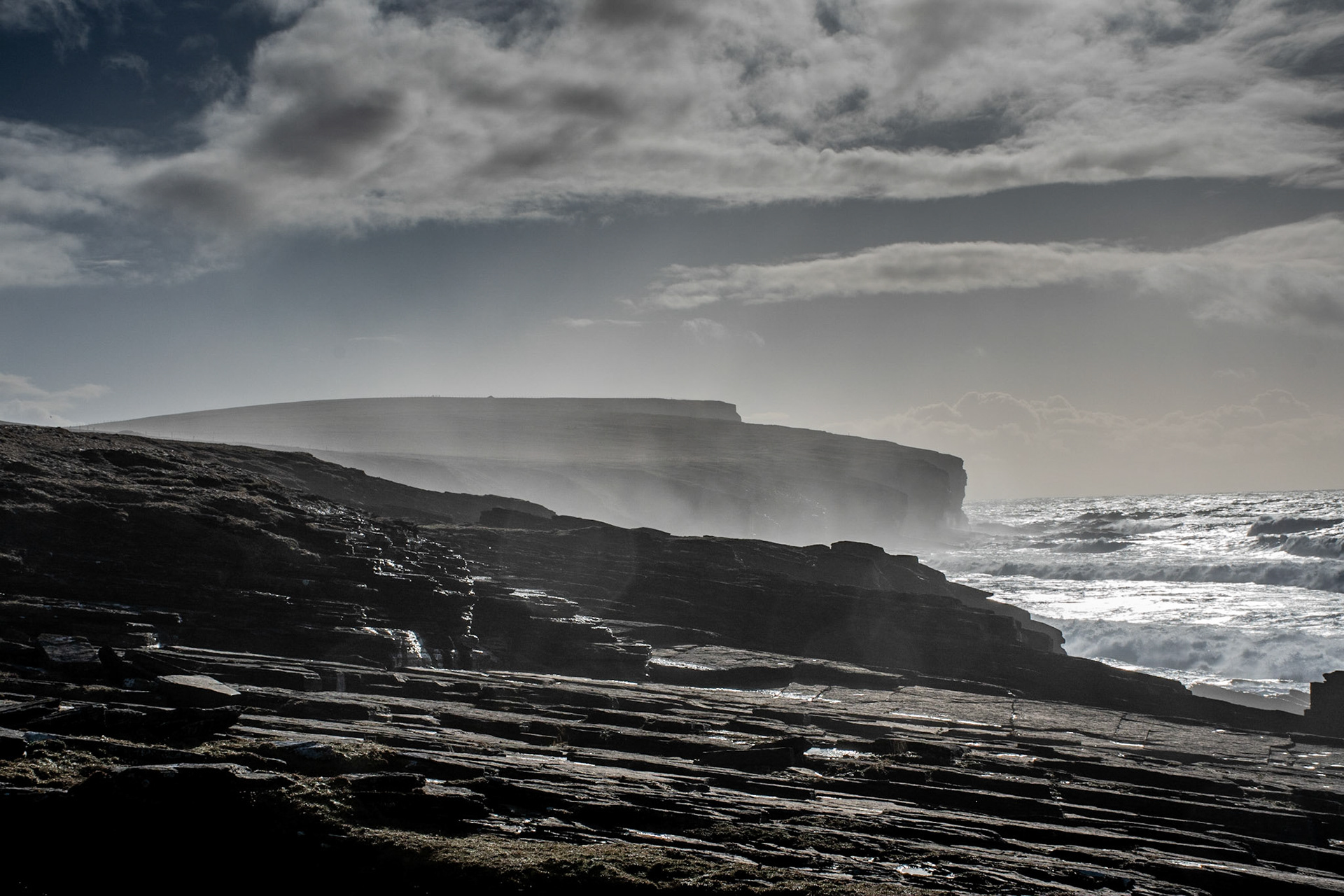Sea spray in Birsay