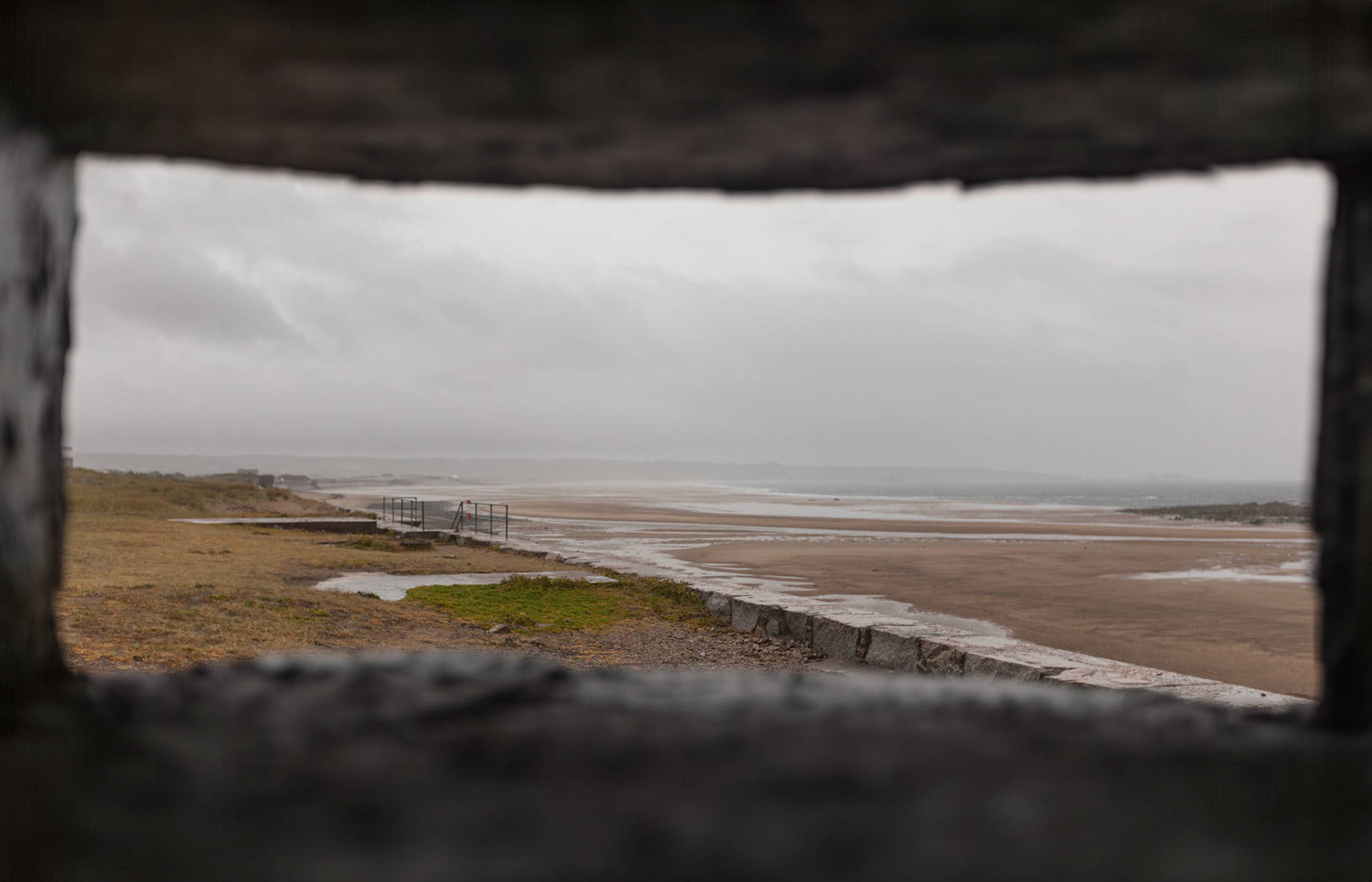 Skydeskår fra tysk bunker