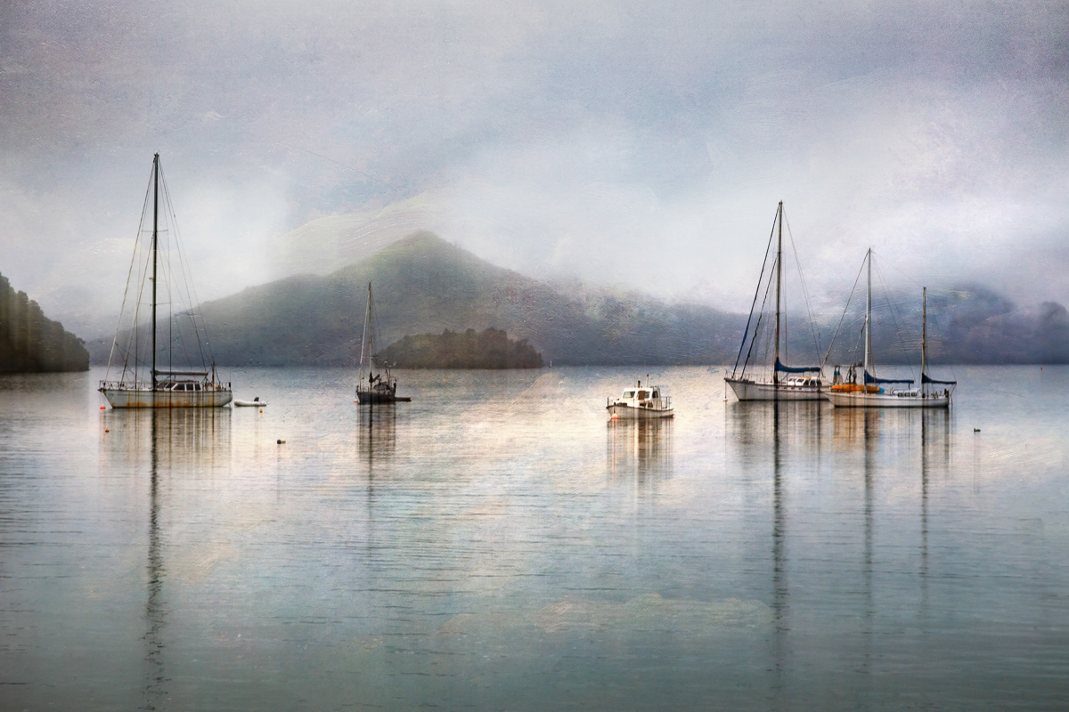 Painted Boats In Picton Harbour