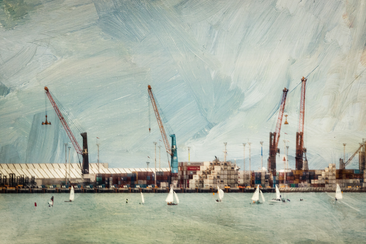 Napier Port Cranes And Sails
