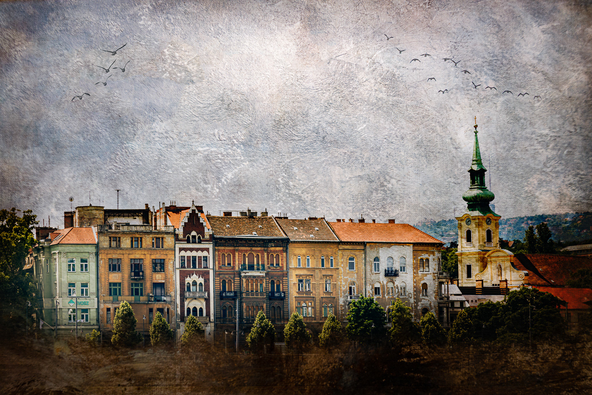 Budapest Houses With Steeple