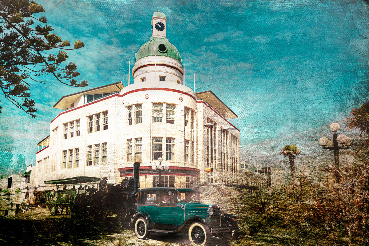 Vintage Car At The Dome