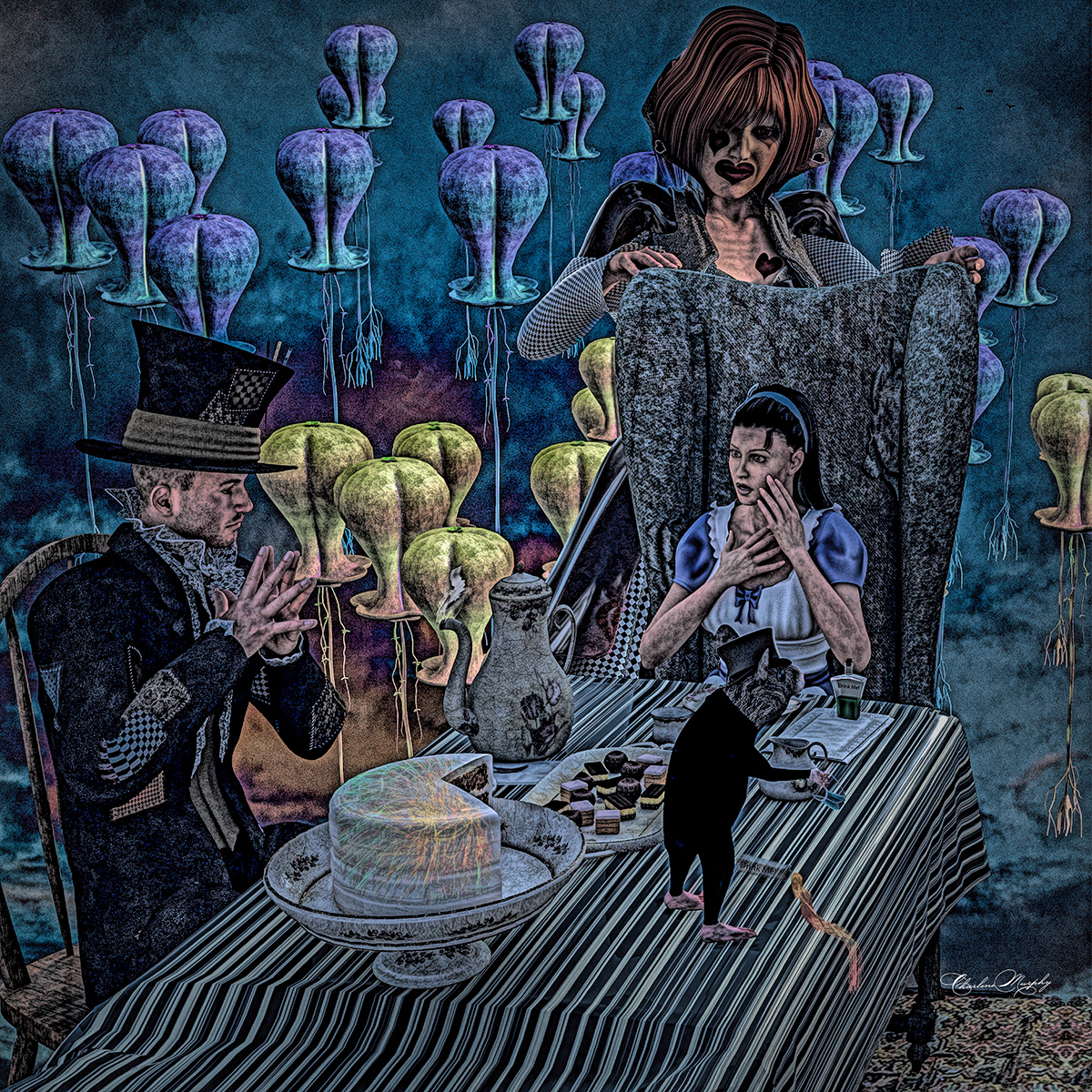 Tea Party (Shift Art Daz Studio Challenge - June 2020 - Theme - Fairy Tales)