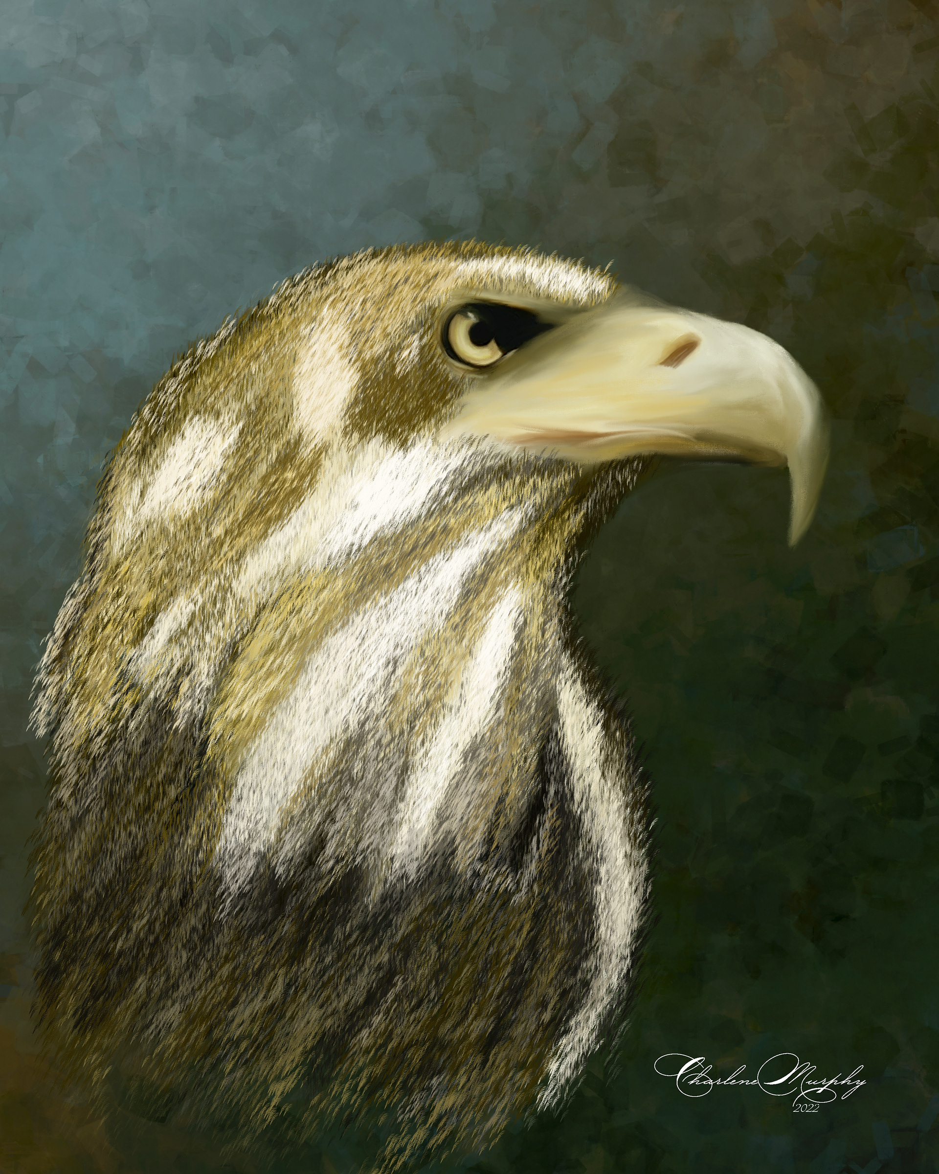 Eagle - Hand Painted Mixer Brush (2022)