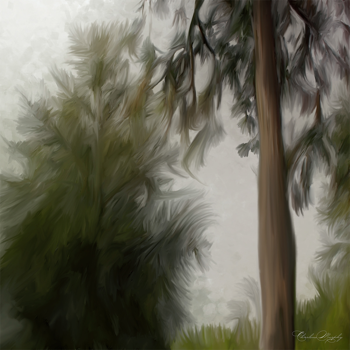 Landscape - Hand Painted Mixer Brush