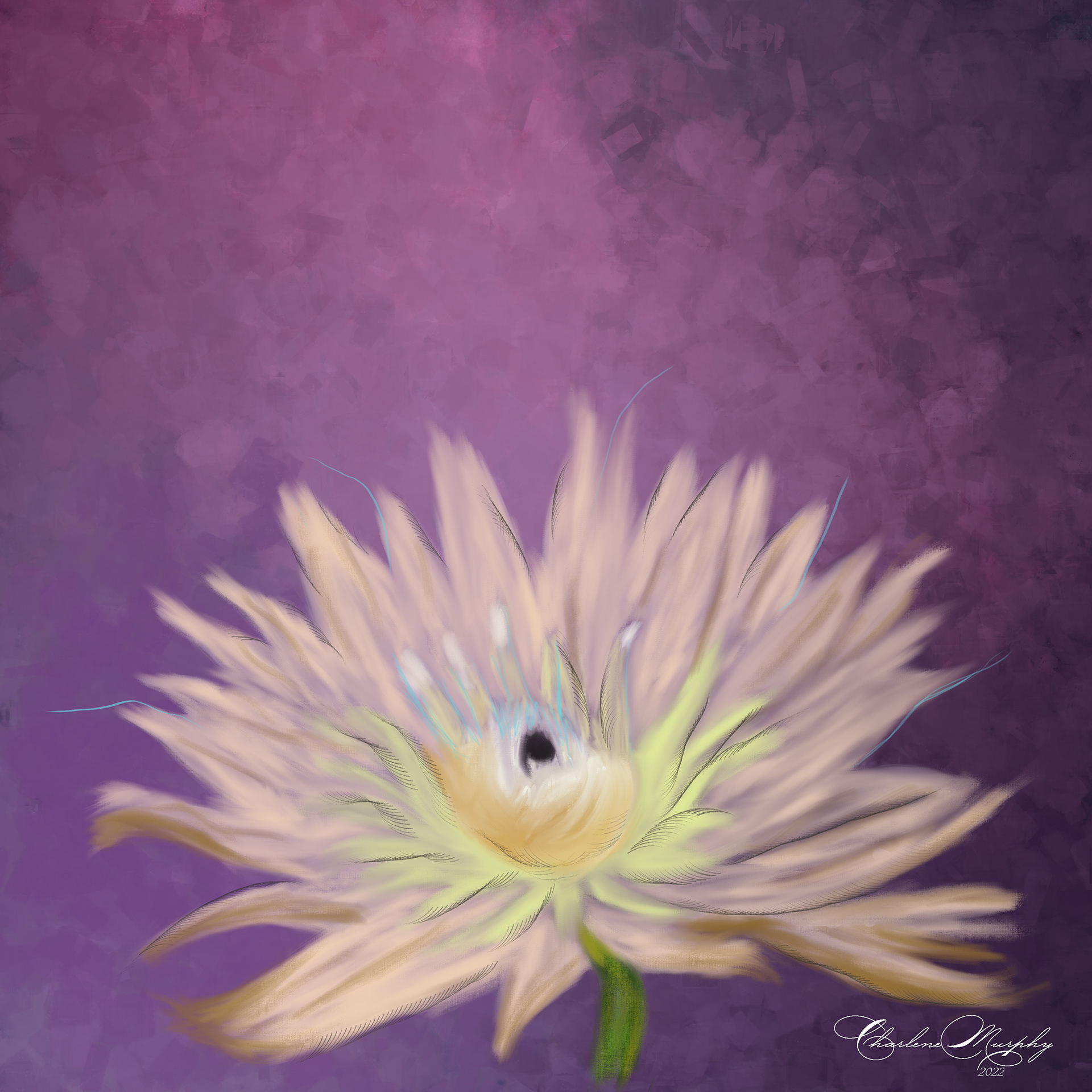 Flower - Hand Painted Mixer Brush (2022)