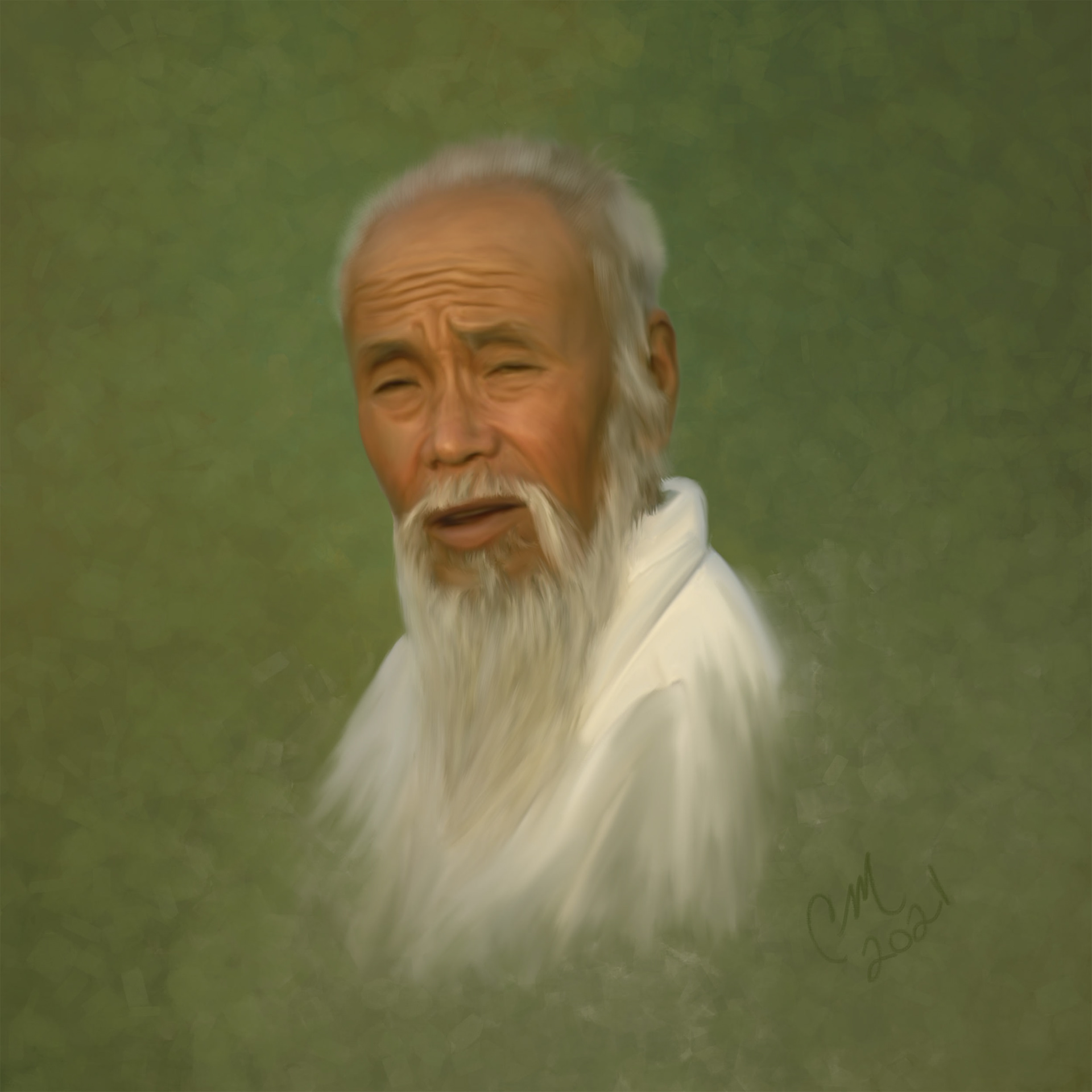 Gentleman from Korea - Hand Rendered