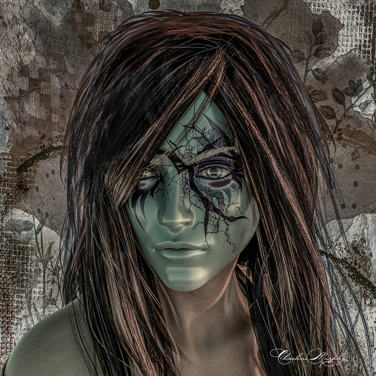 Sylvia (Shift Art Daz Studio Challenge - October 2020 - Theme - Portrait Stories)