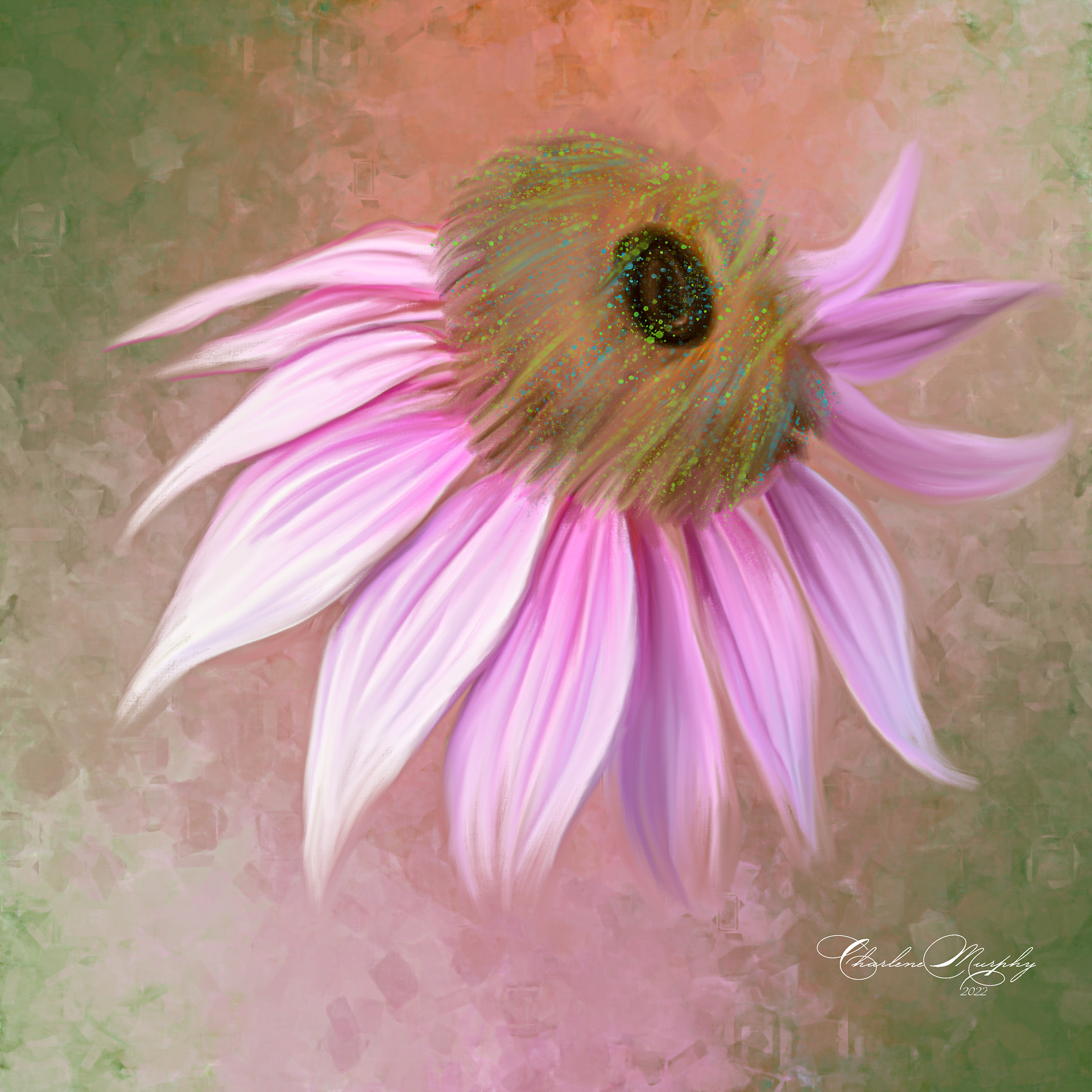 Corn Flower - Hand Painted Mixer Brush