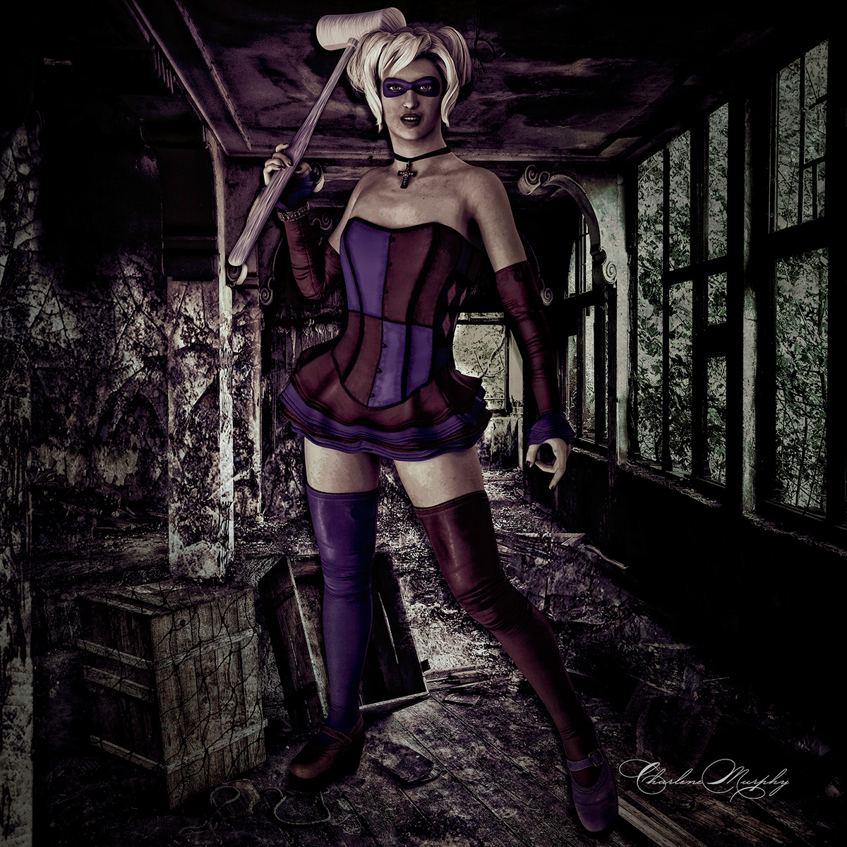 Harley Quinn (1st Shift Art Daz Studio Challenge- March 2020 - Theme - Fan Art)