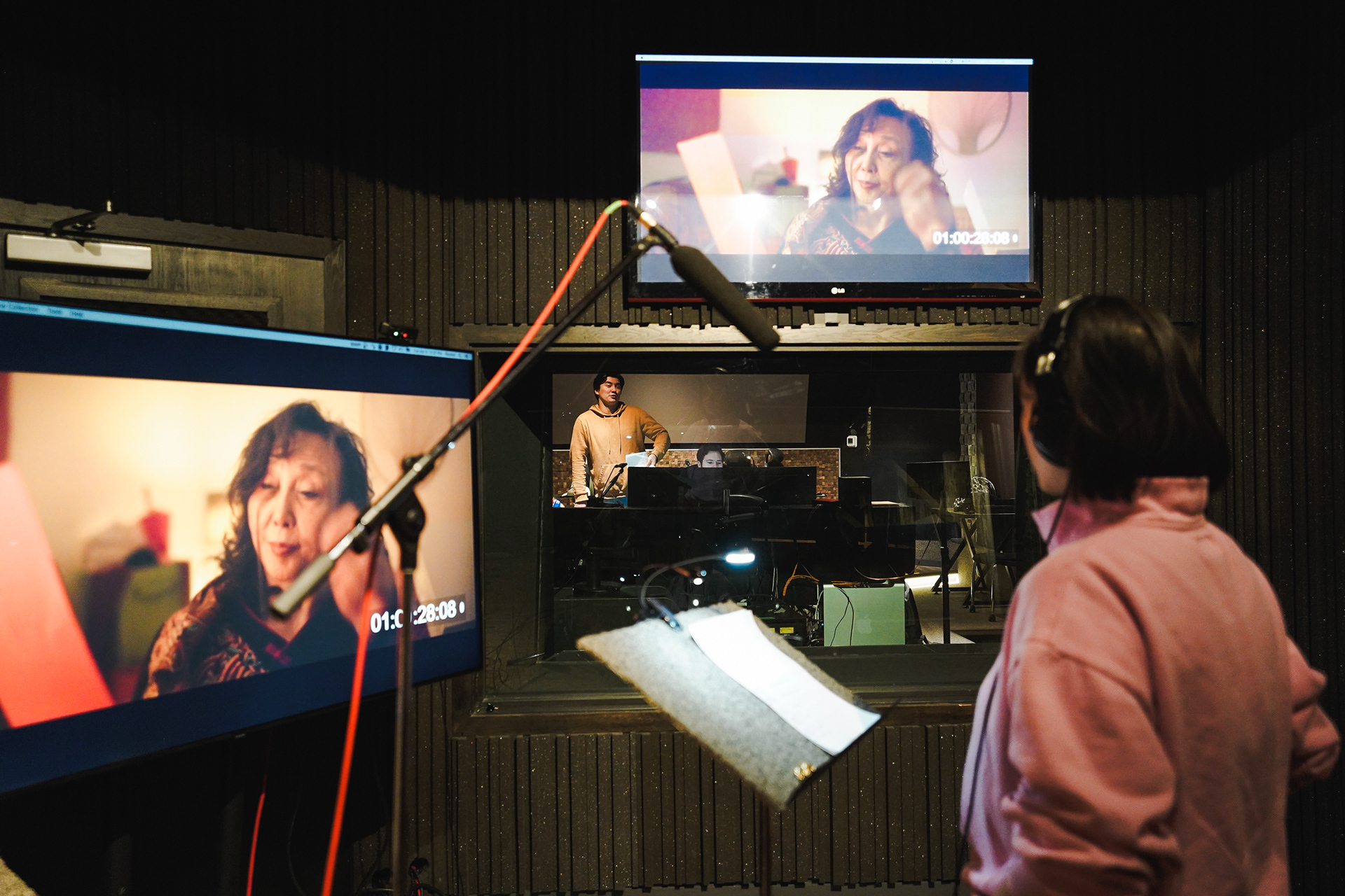 Li Chun short film ADR session