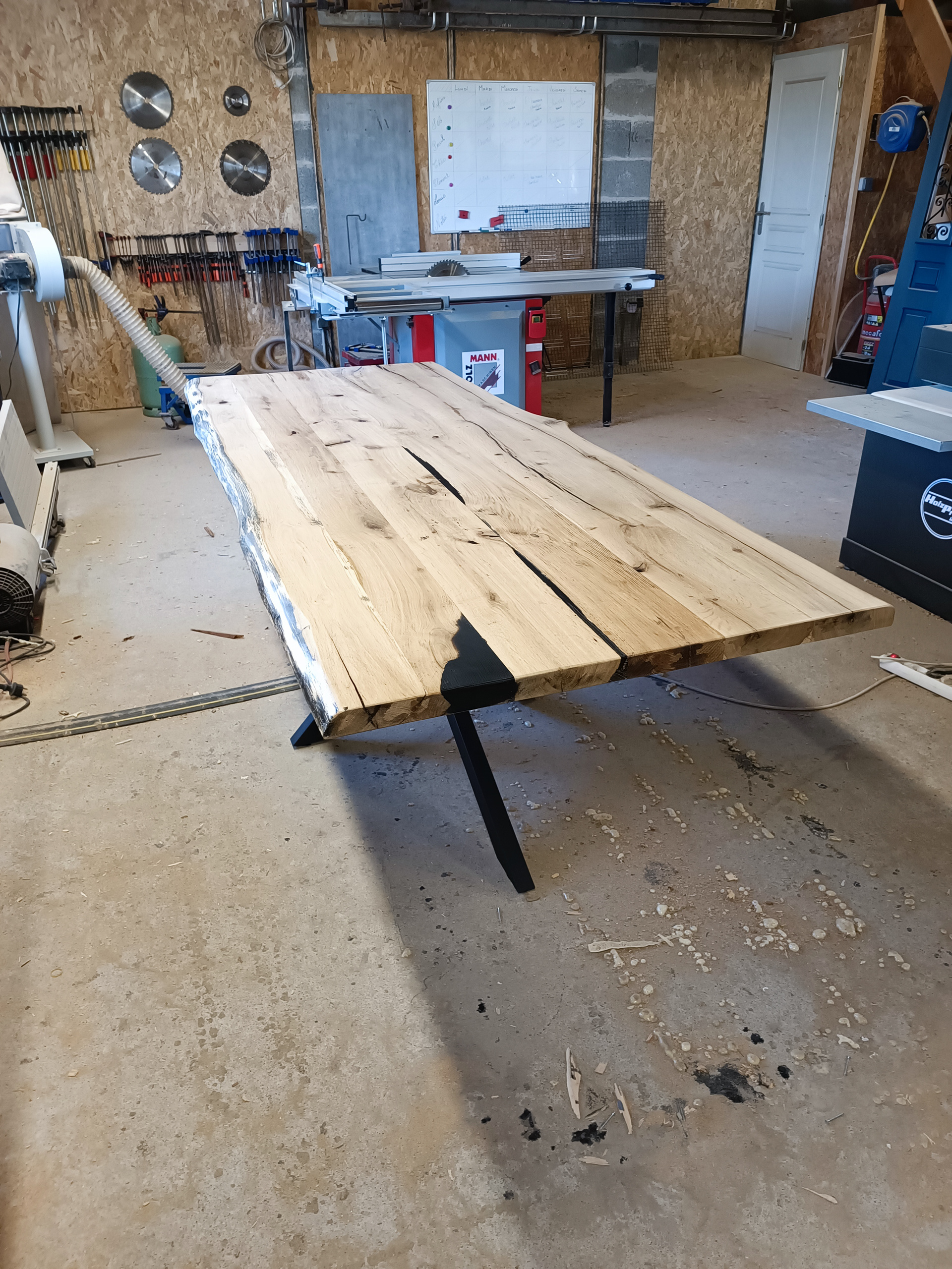 Réalisation table et résine