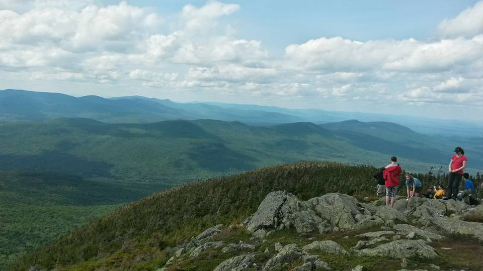 One of many stunning views on a three day hike of the Presidential Mountain Range in New Hampshire.