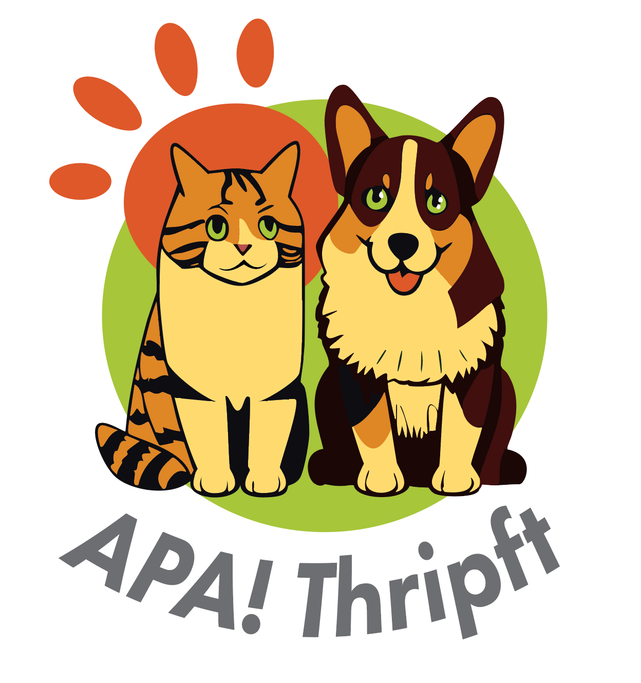 illustrator design for Austin Pets Alive mural (2024)