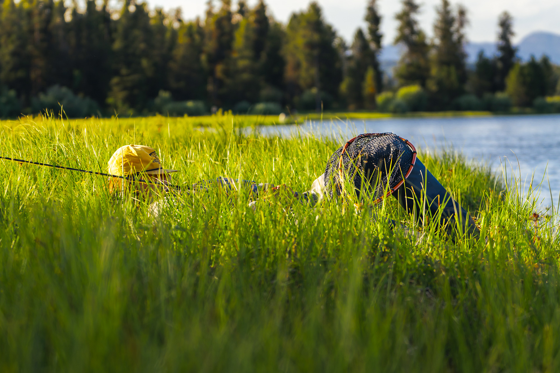 Waiting for Brown Drakes to hatch on Railroad Ranch, Henry's Fork Idaho