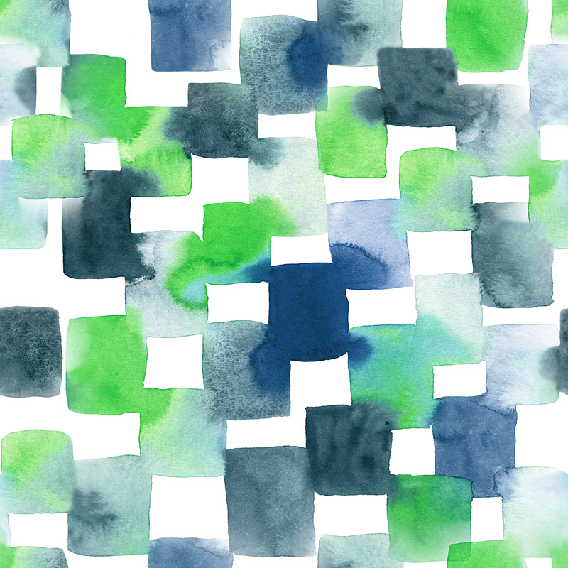 Monochrome Watercolor Squares 02/2021