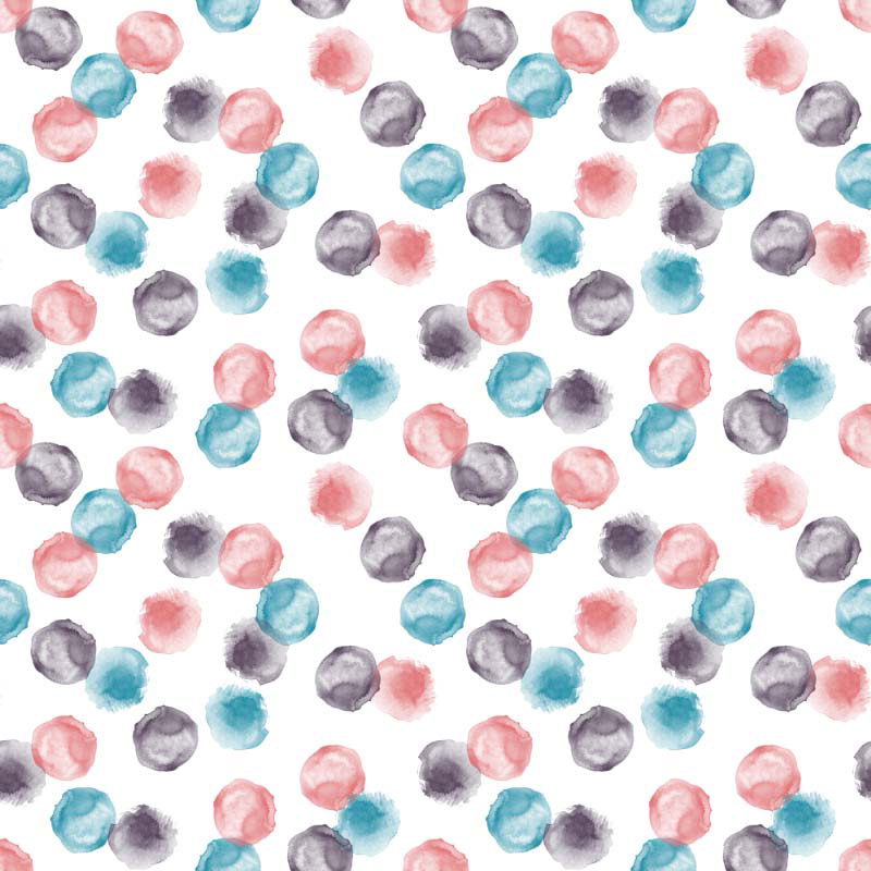 Water Drops Light Pink & Cadet Blue 01/2022