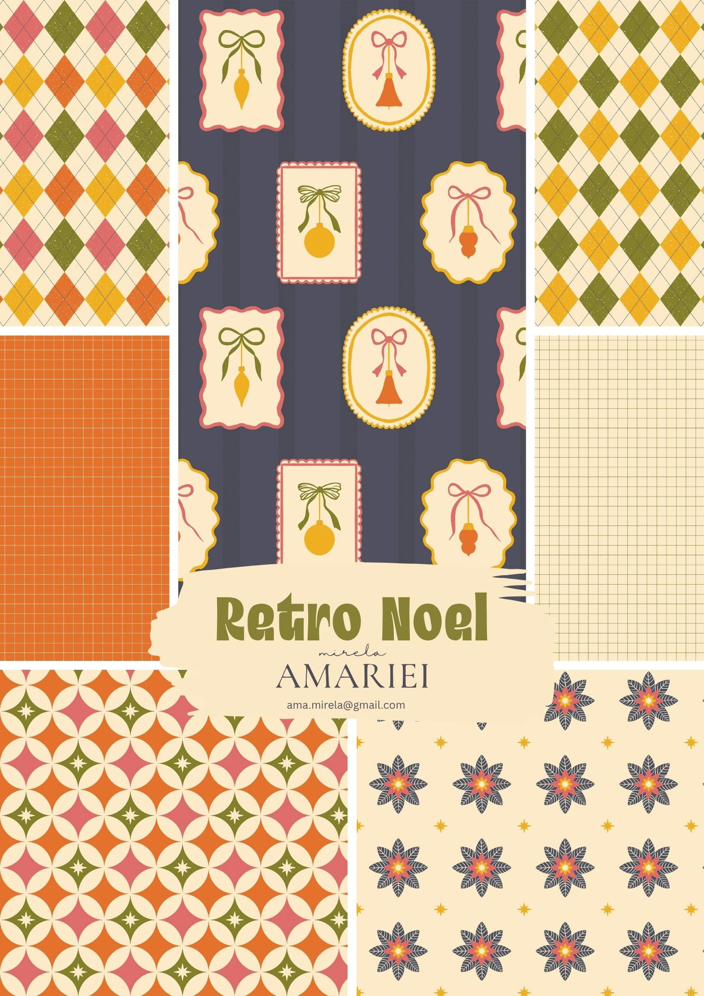 Retro Noel Christmas Collection M26-01
