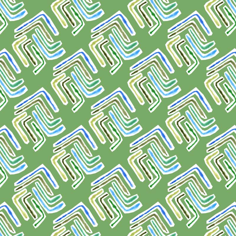 Cut Out Watercolour Lines Sage Green 04/2021